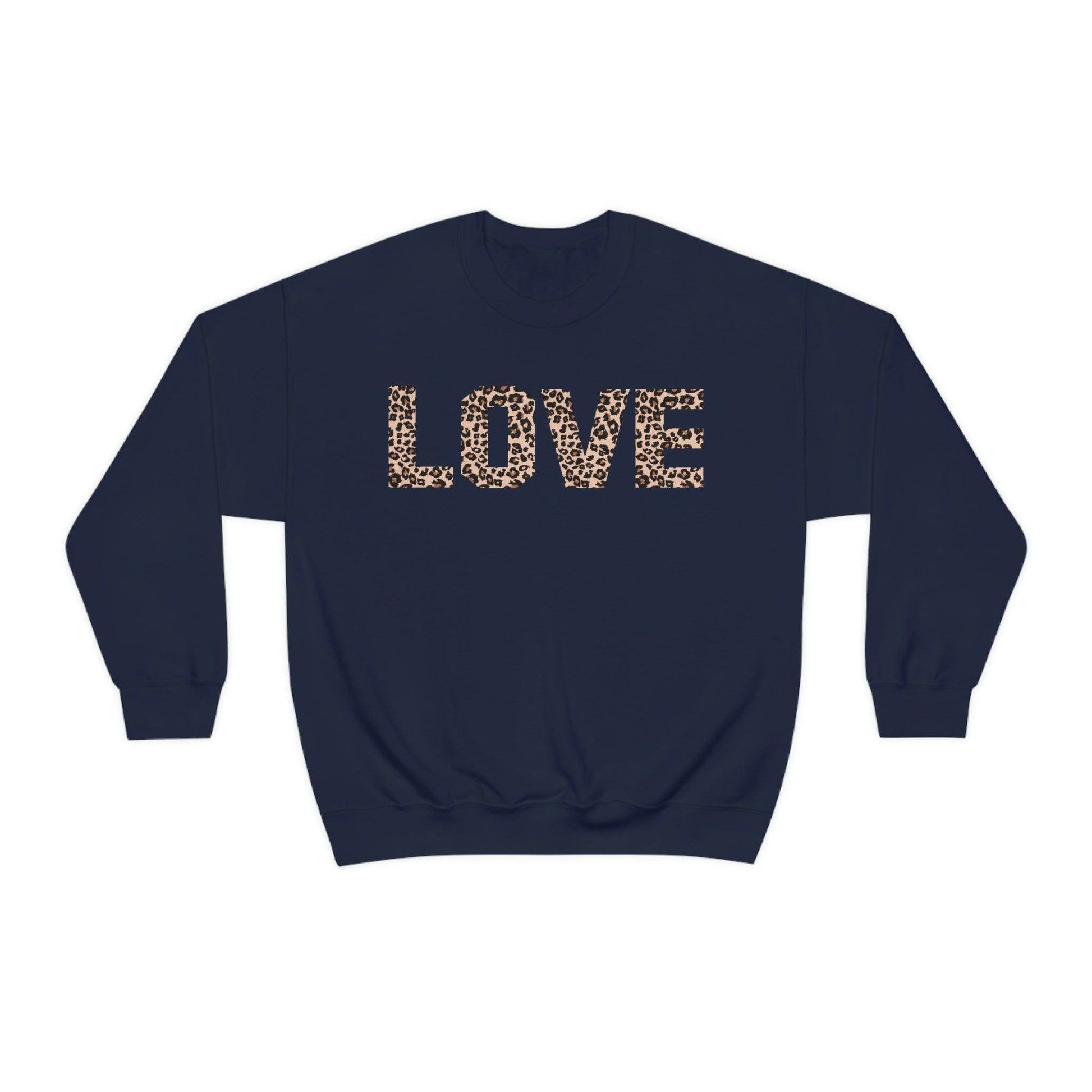 Leopard print love Sweatshirt - Giftsmojo