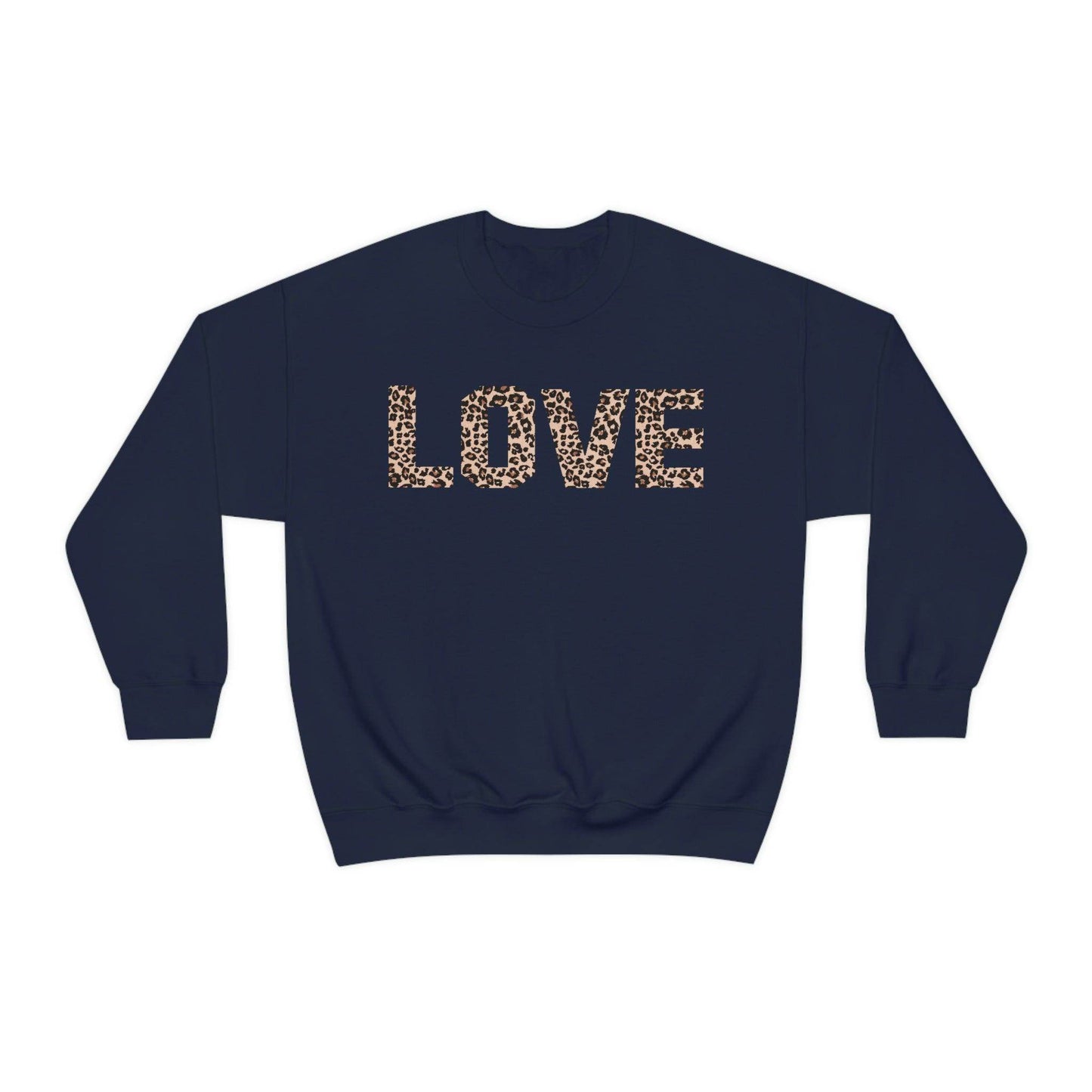 Leopard print love Sweatshirt - Giftsmojo