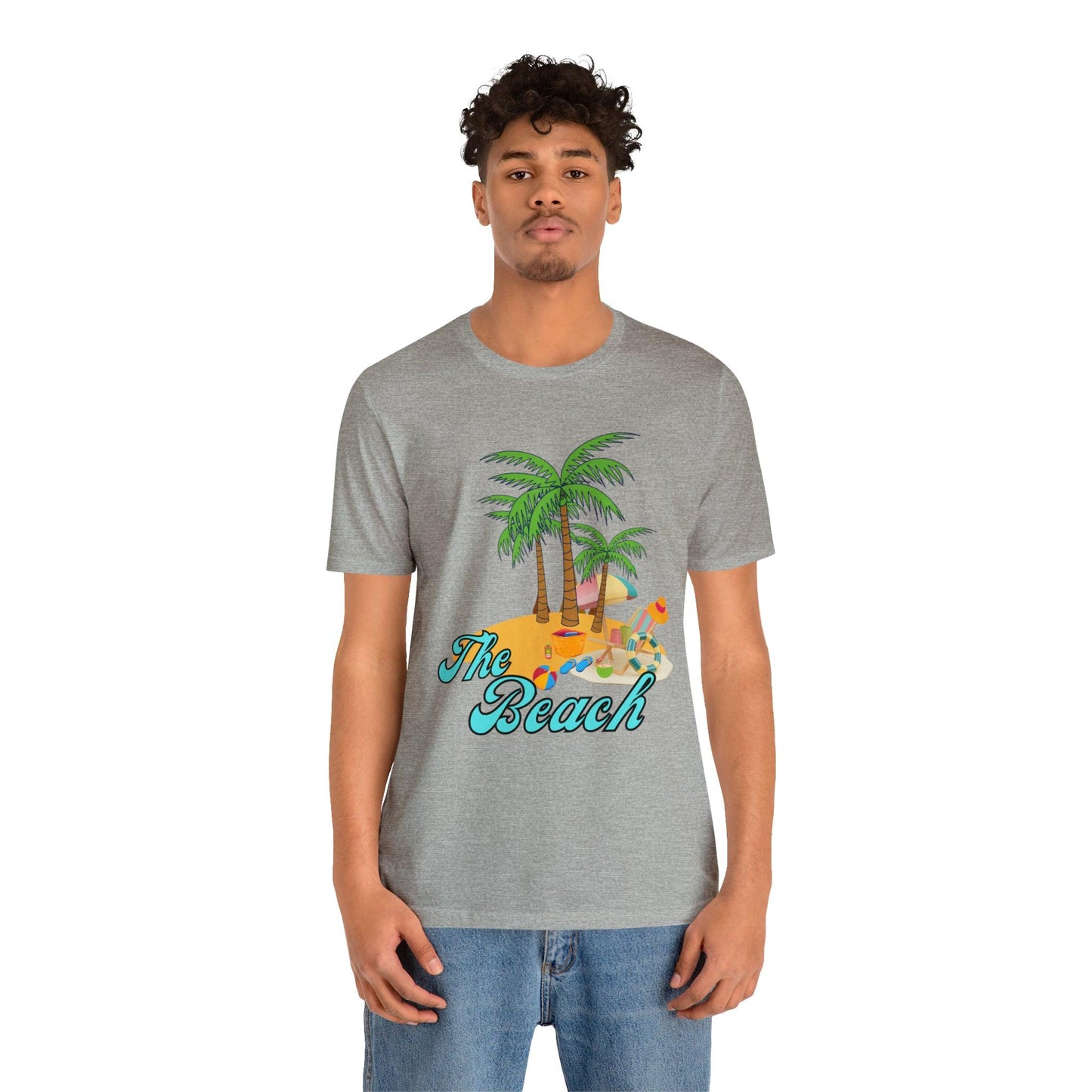The Beach shirt, Beach t-shirt, Summer shirt, Beachwear, Beach fashion, Tropical print, Trendy design, Stylish beach apparel