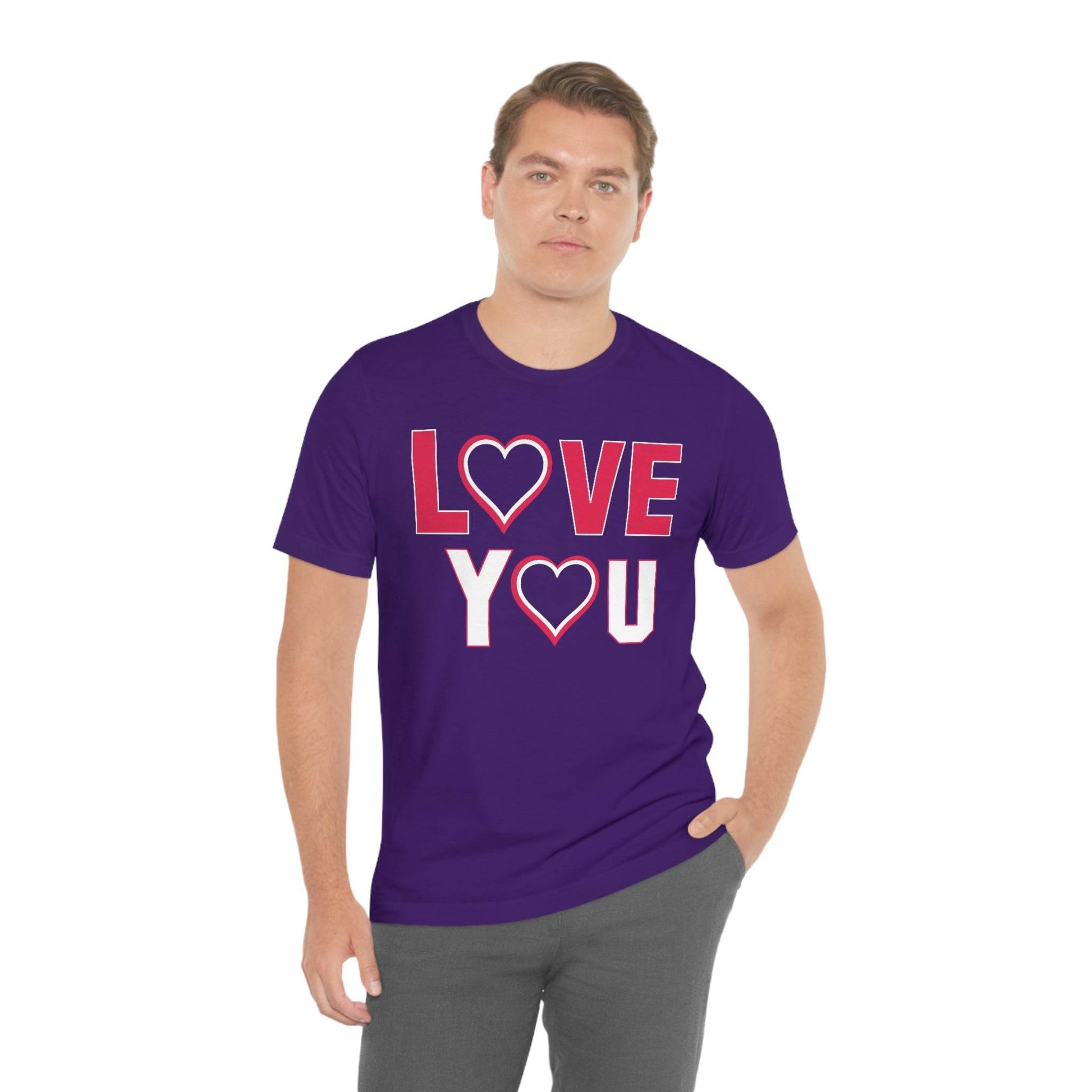 love you heart Tee - Giftsmojo