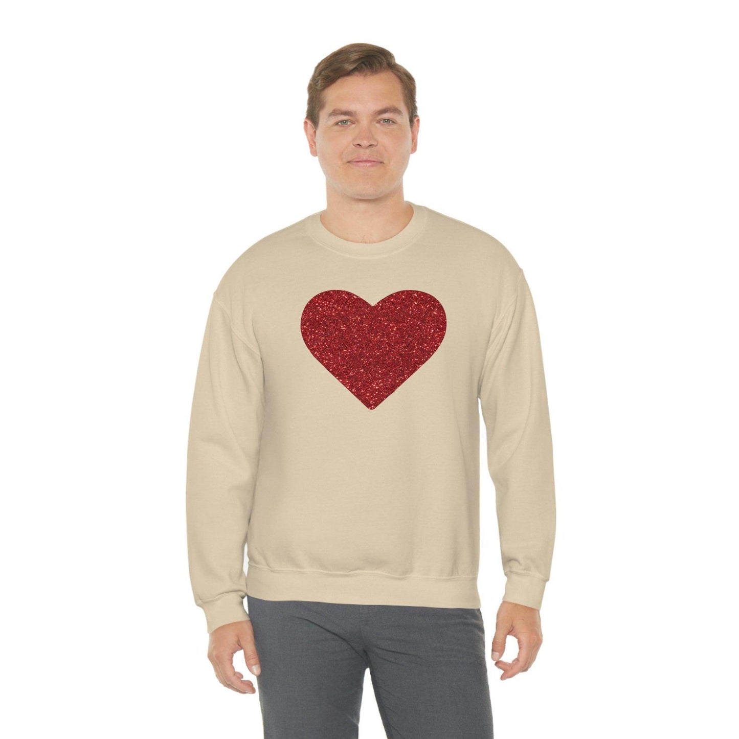 Heart Sweatshirt Love sweatshirt Love Shirt Cute Love Shirt with Heart Valentine sweatshirt - Matching Love shirt Girlfriend gift Boyfriend - Giftsmojo