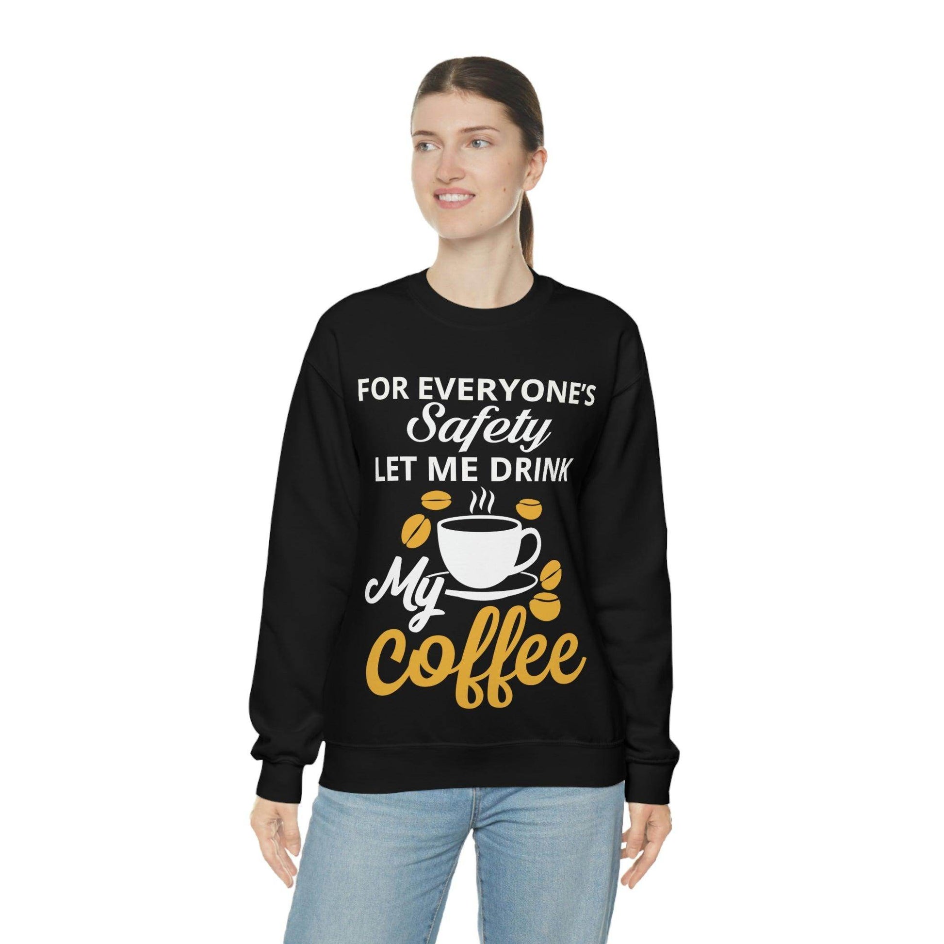 Coffee tee Unisex Heavy Blend™ Crewneck Sweatshirt - Giftsmojo