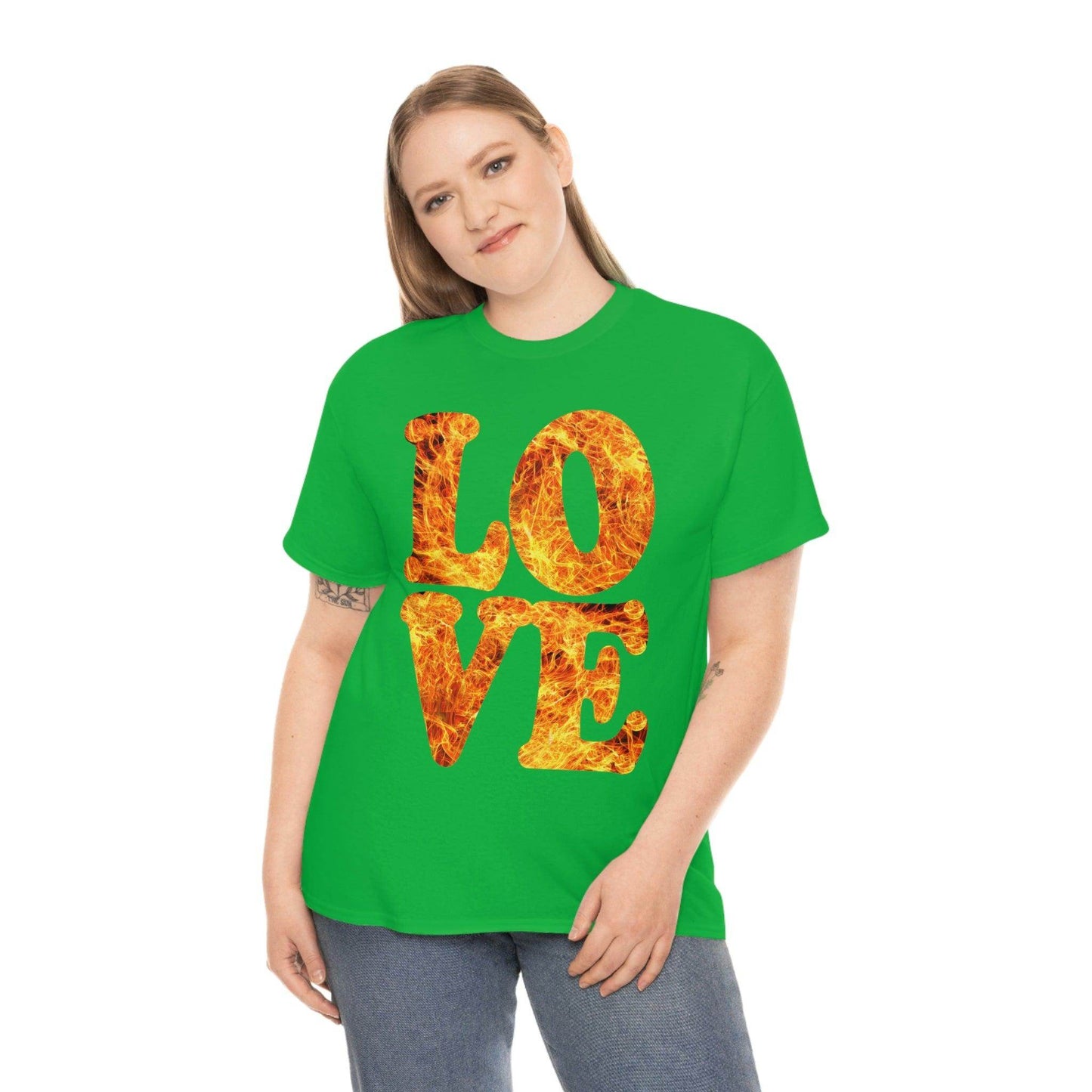 love fire big Tee - Giftsmojo