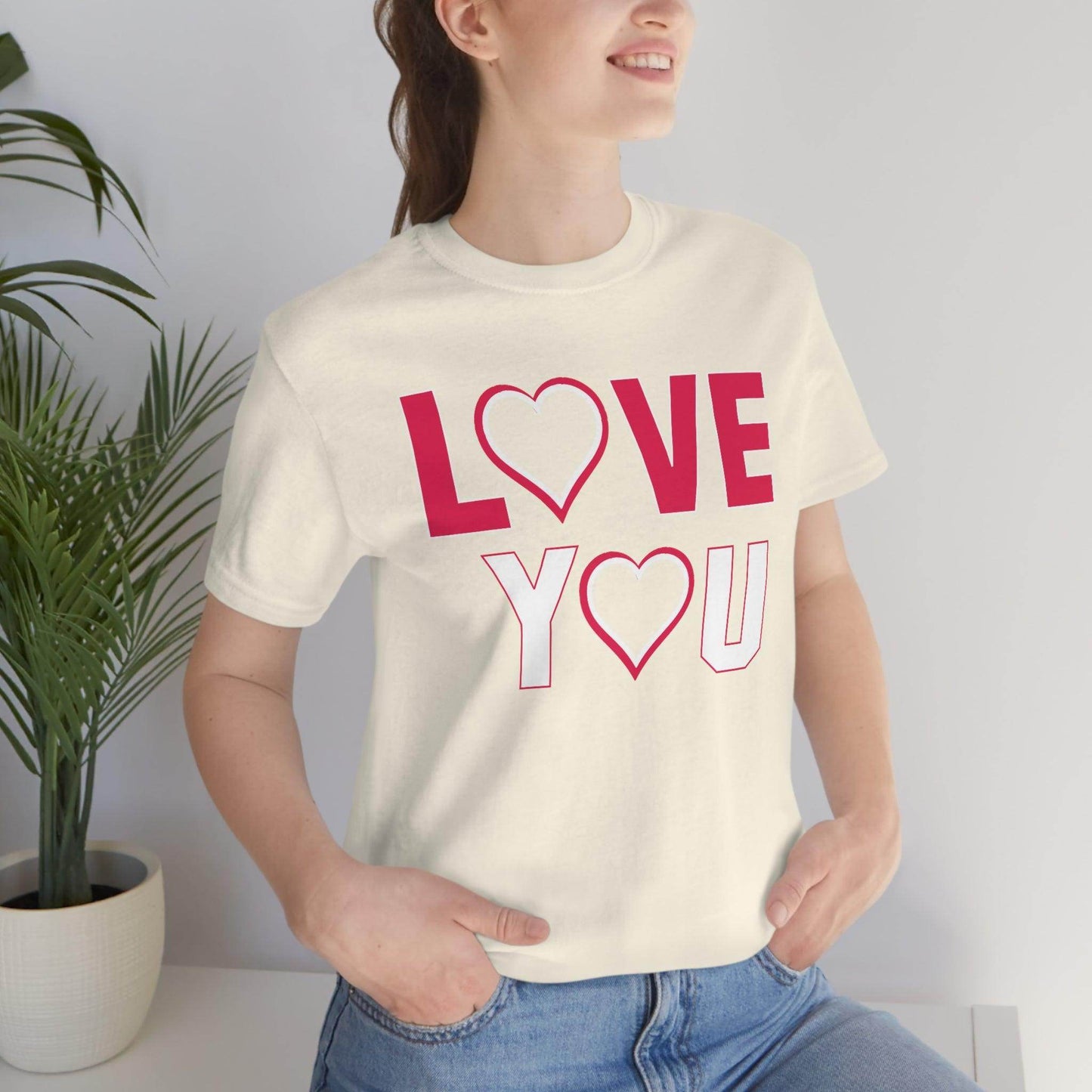 love you heart Tee - Giftsmojo