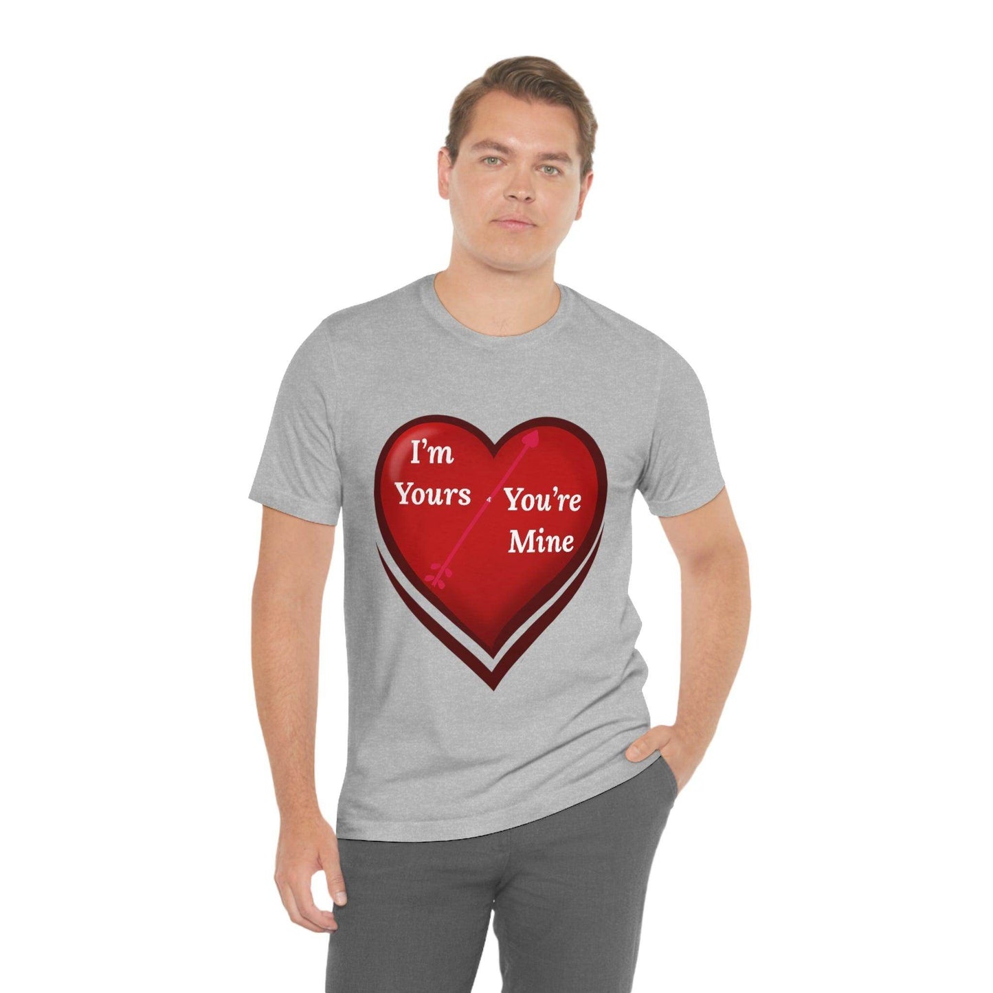 I'm Yours and You're Mine Heart Tee - Giftsmojo