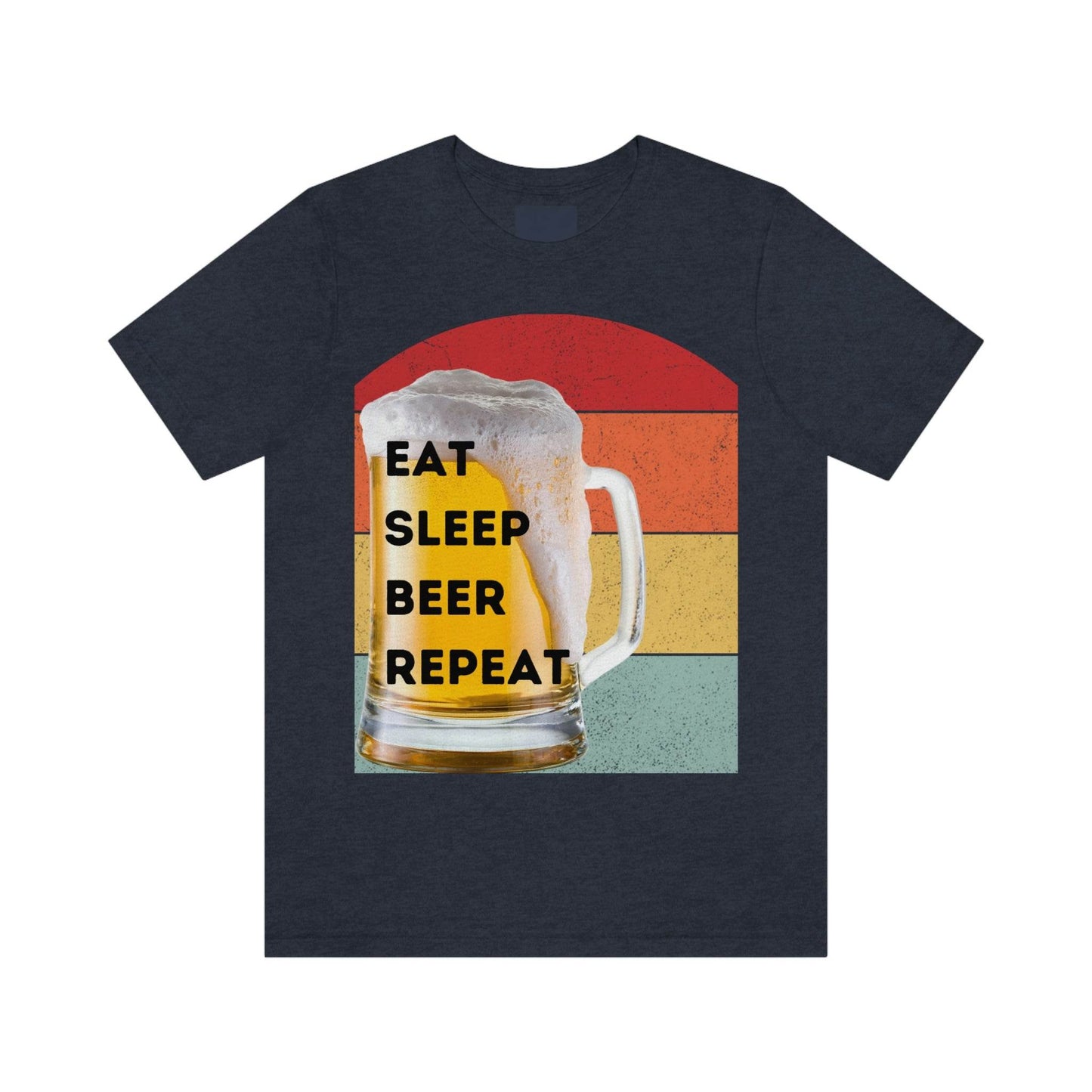 Retro shirt Eat Sleep Beer Repeat - funny beer shirt - Giftsmojo