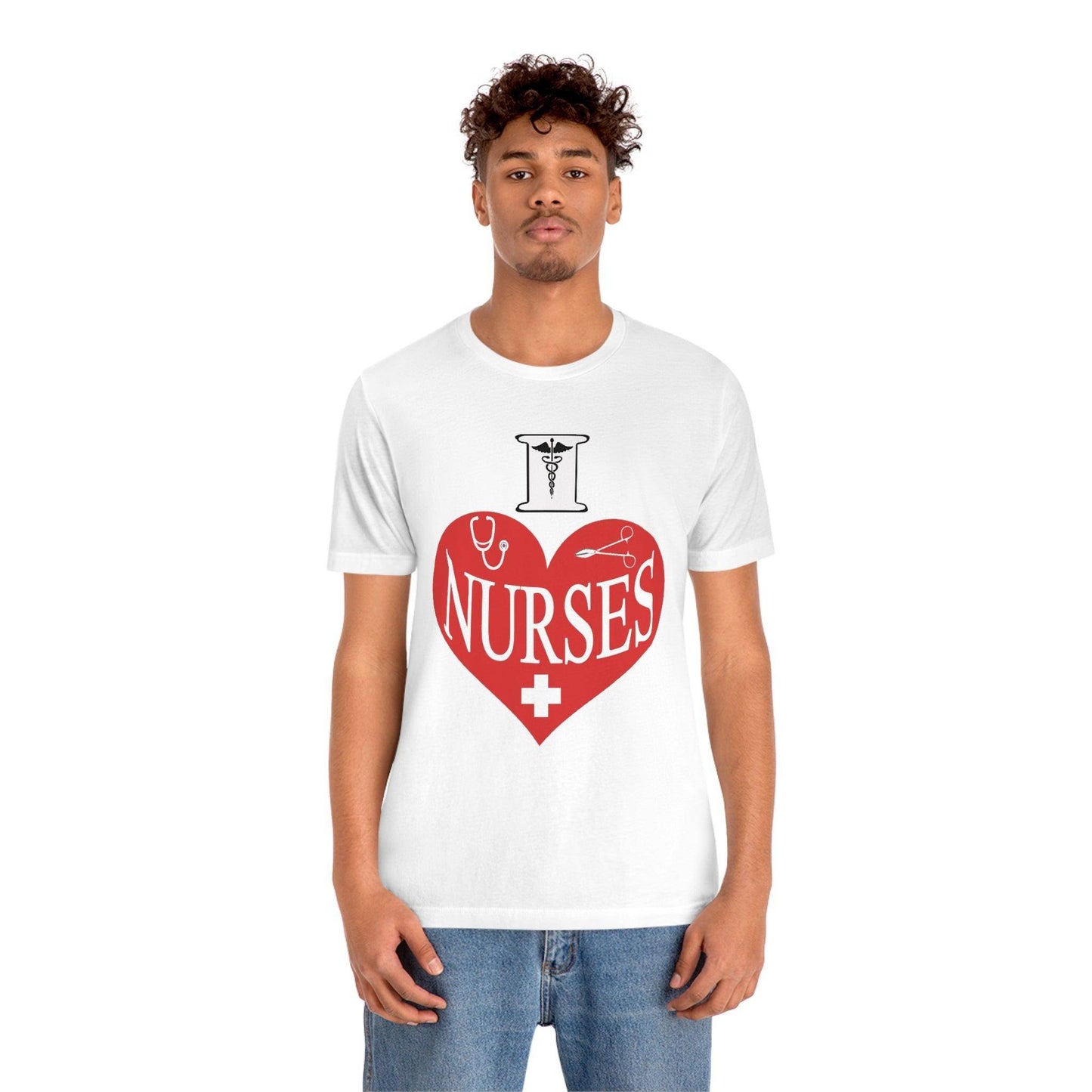I love Nurses Tee - Giftsmojo
