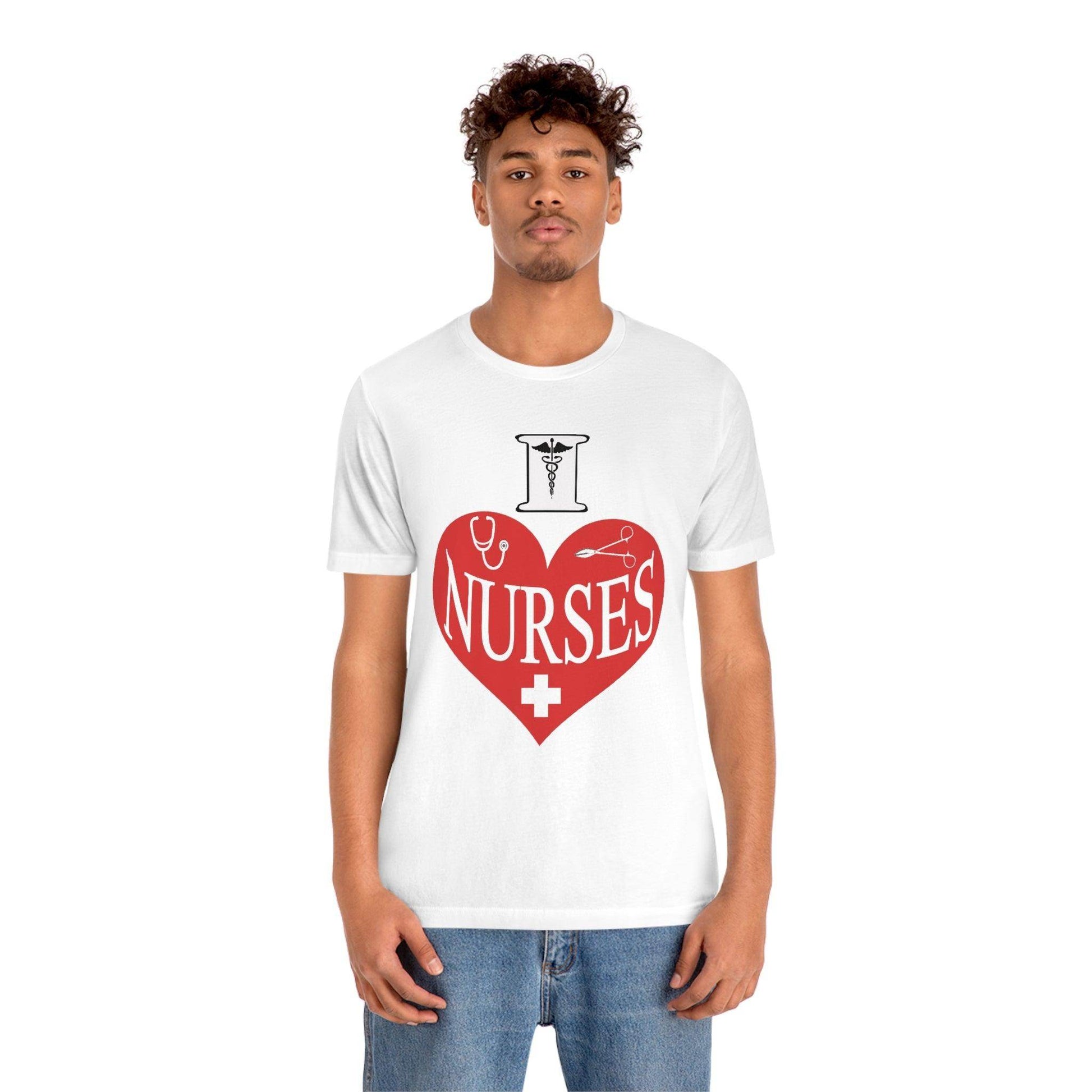 I love Nurses Tee - Giftsmojo