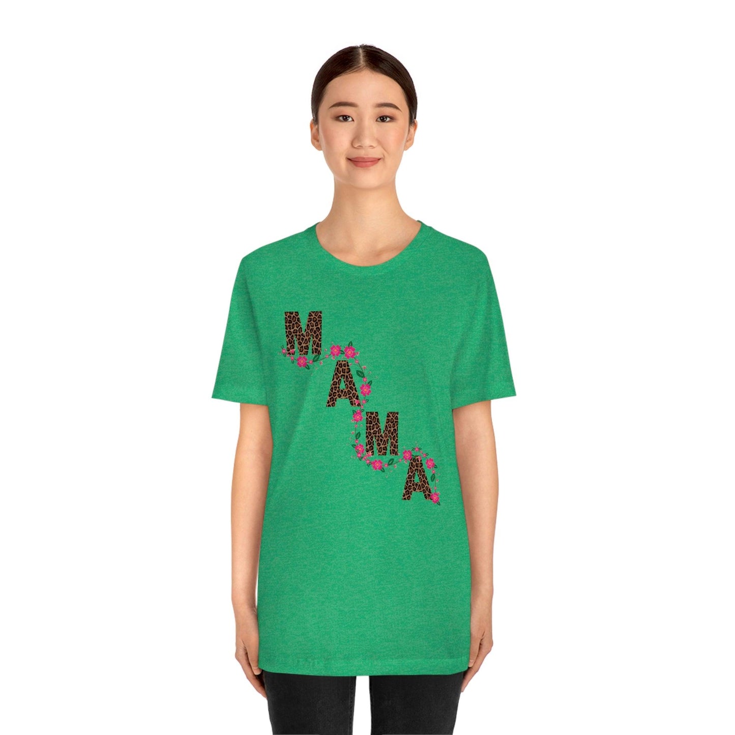 Leopard print Mama shirt Flower mama shirt - Leopard Mama Shirt mothers day shirt new mom shirt - Giftsmojo