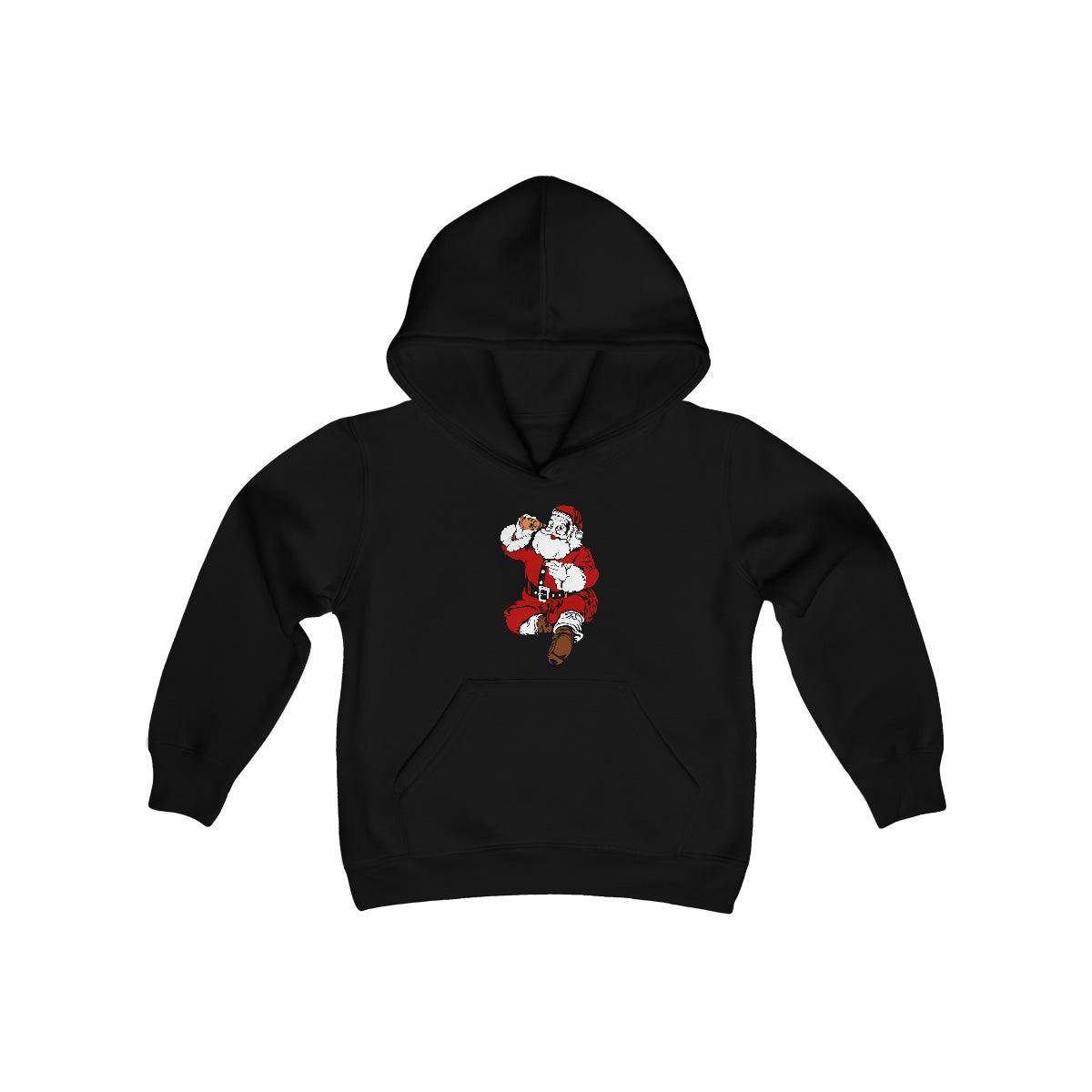Naughty Santa Youth Heavy Blend Hooded Sweatshirt - Giftsmojo
