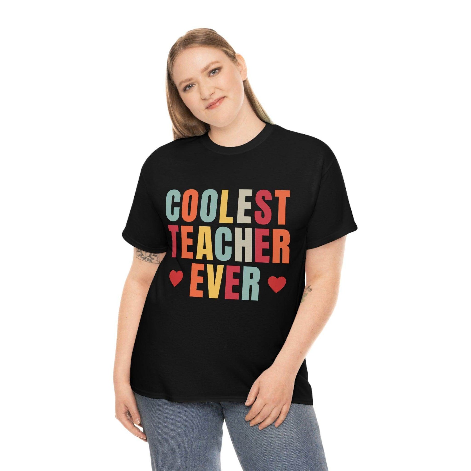 Coolest Teacher Ever T-Shirt - teacher gift - teacher appreciation - Giftsmojo