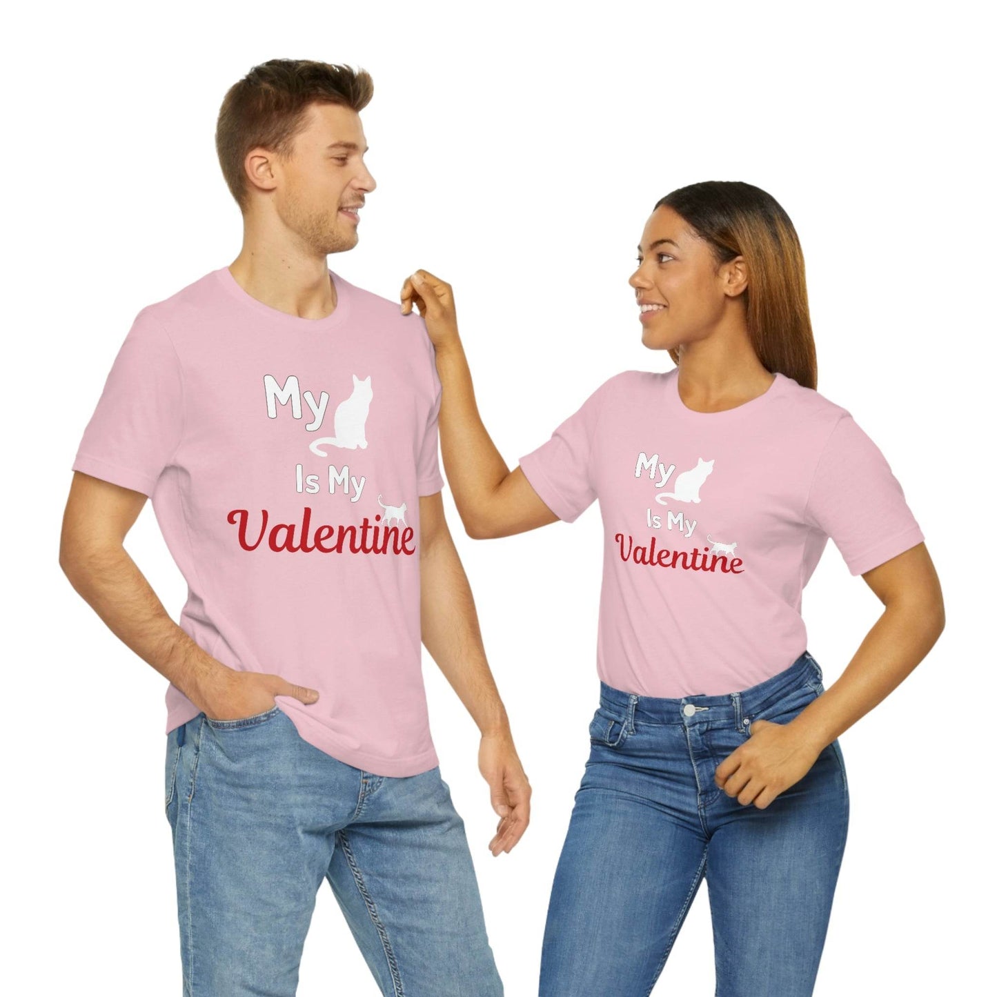My Cat is My Valentine, Pet lover Valentine shirt - Cute cat lover shirt - gift for cat lovers - Giftsmojo