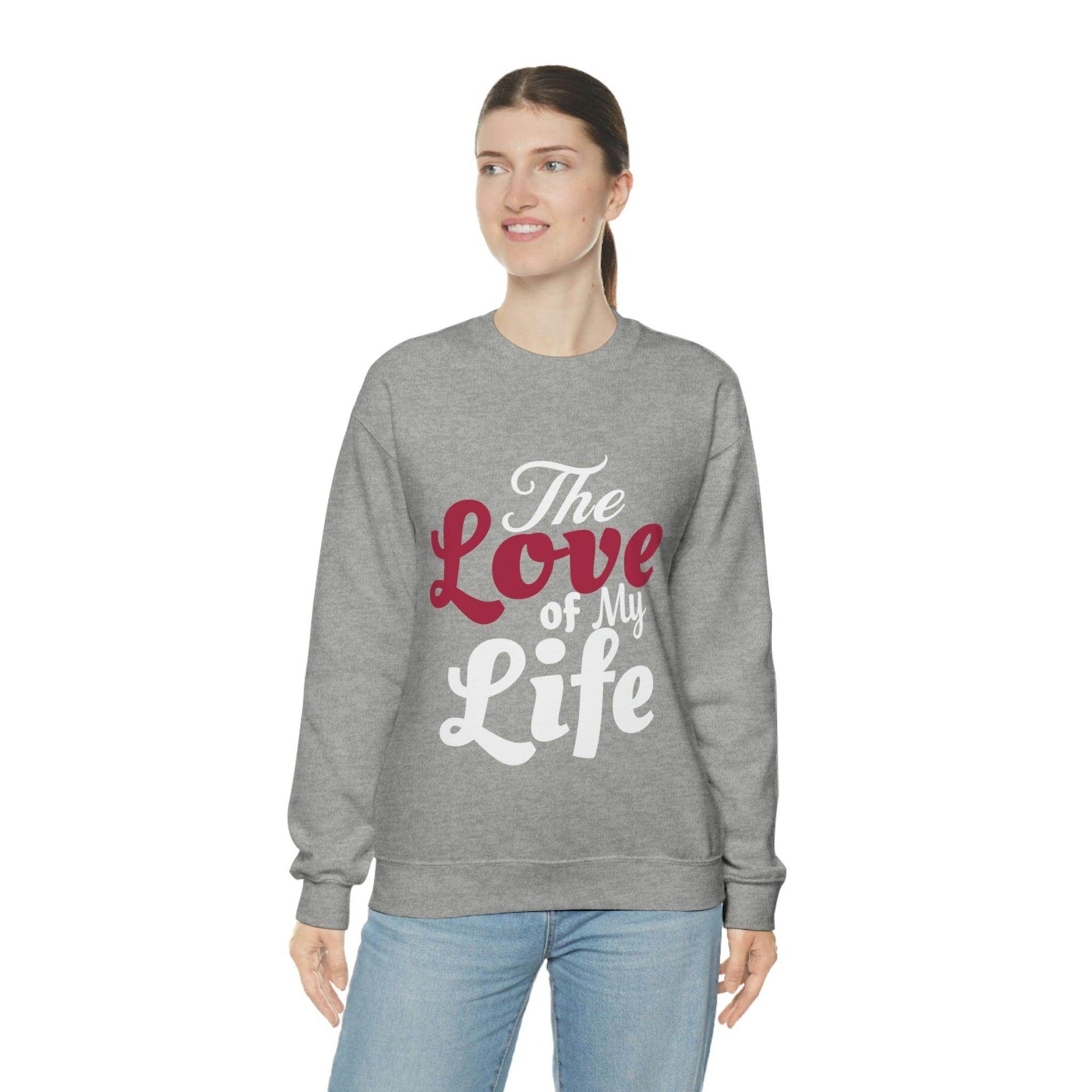 Love Sweatshirt, Love Shirt, Gift For Fiance, Newlywed Gift, Gift For Wife, Engagement Shirt,The Love of My Life, Valentine's day gift - Giftsmojo
