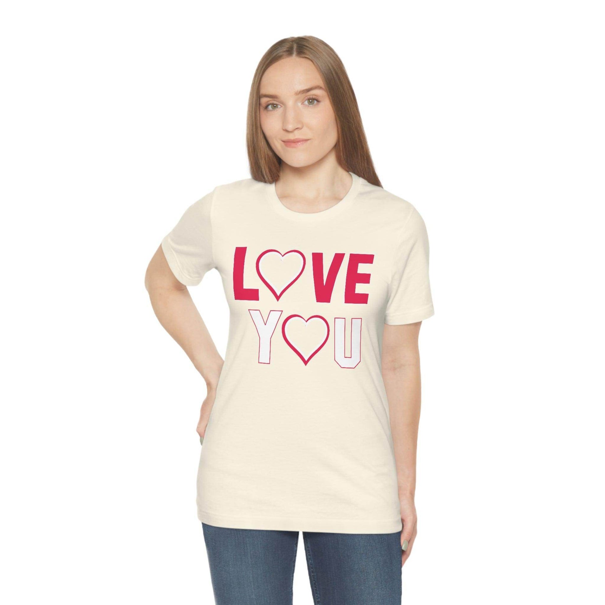 love you heart Tee - Giftsmojo
