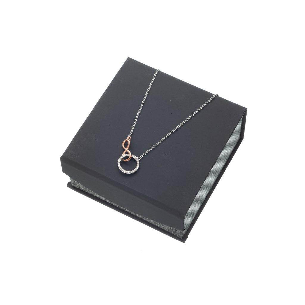 Gift to Mom From Daughter Infinite Bond - Infinity Circle Necklace - Giftsmojo