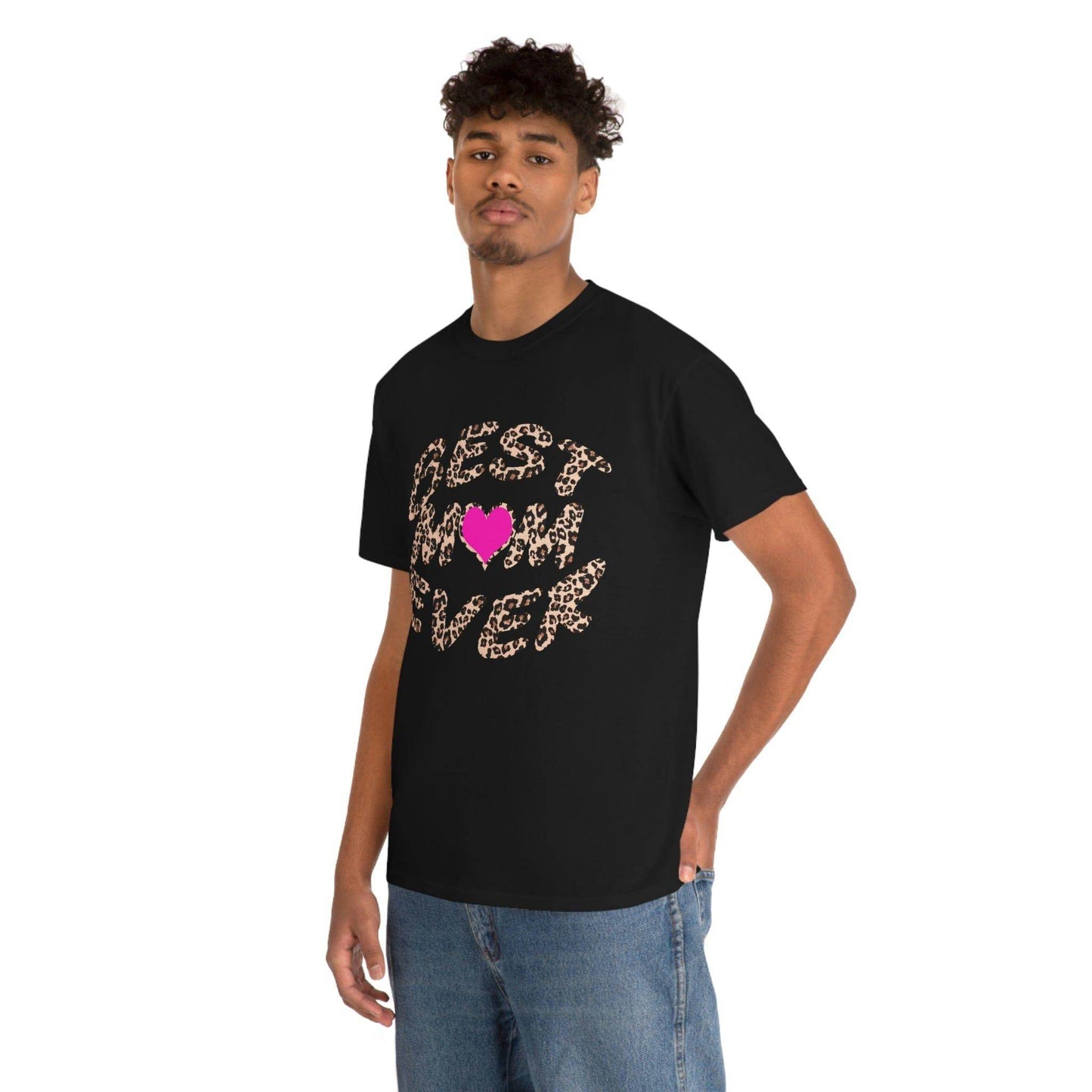 Best mom ever leopard print Tee - Giftsmojo