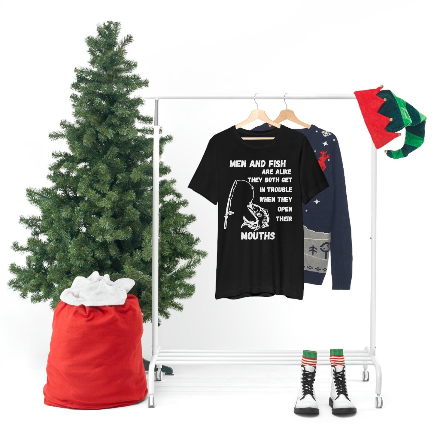 Men and Fish are Alike - Funny fishing shirt - Giftsmojo