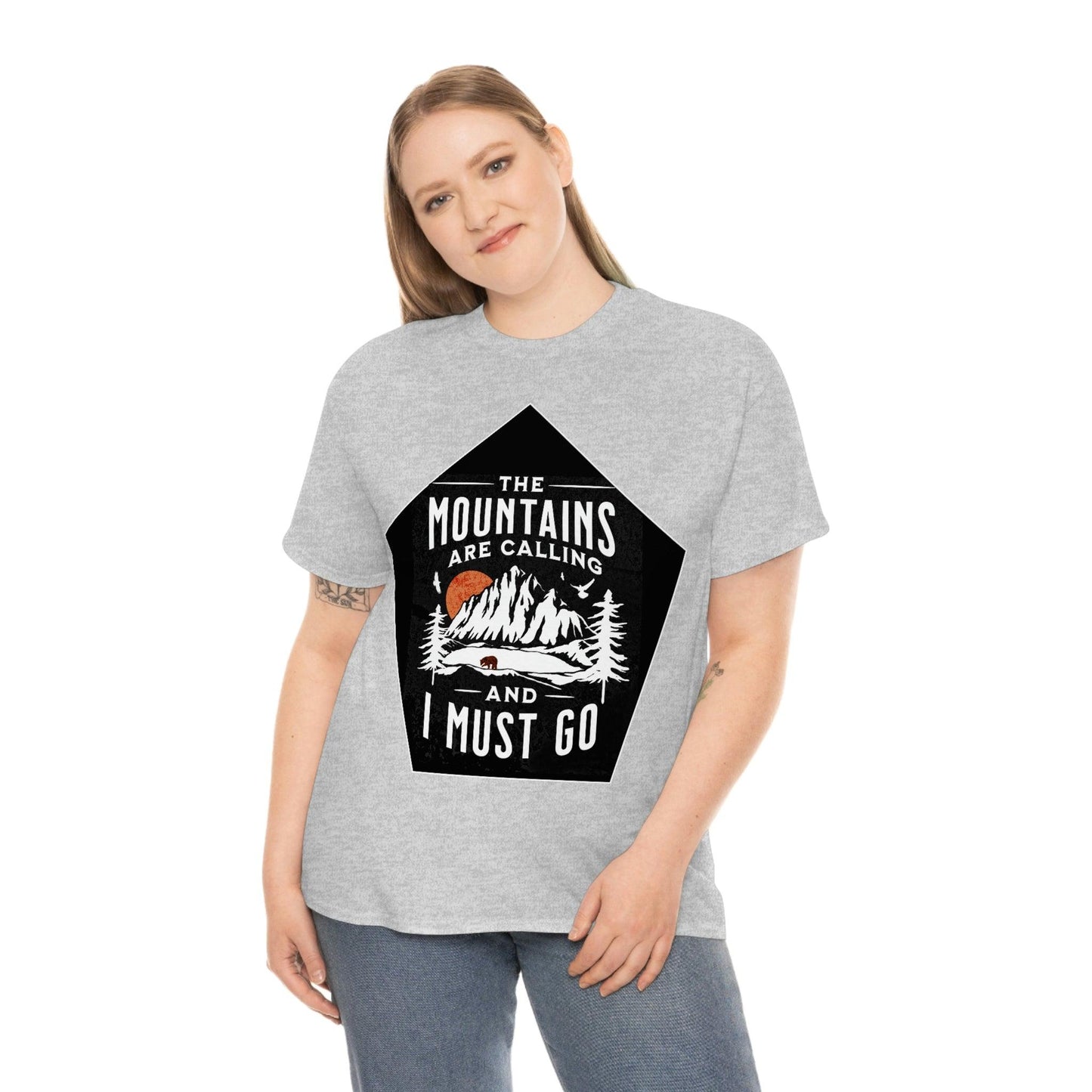 The Mountains are Calling and I Must Go Tee - Giftsmojo