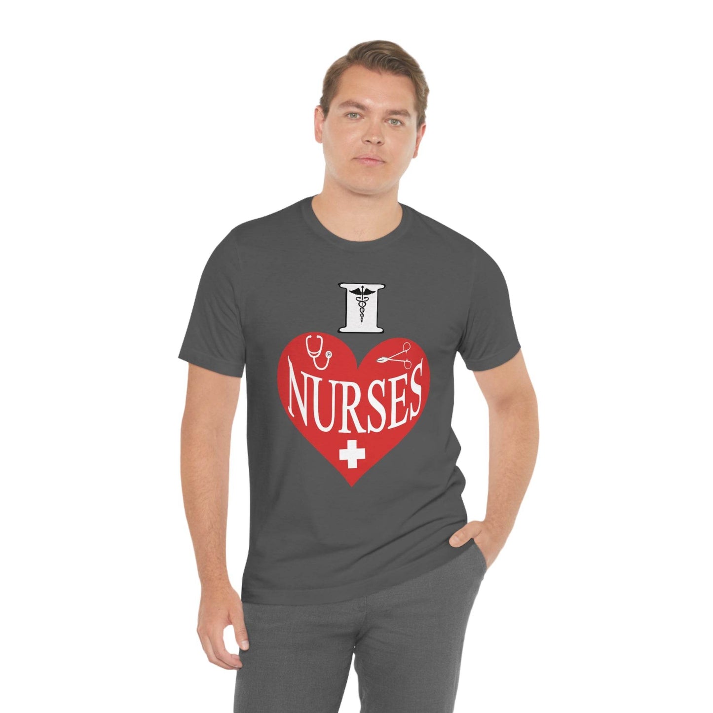 I love Nurses Tee - Giftsmojo