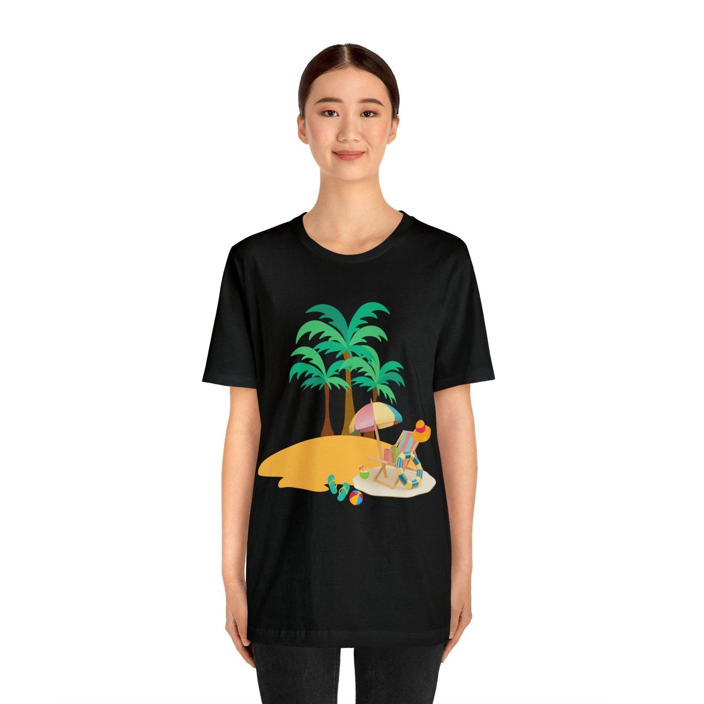 Beach shirt, Beach t-shirt, Summer shirt, Beachwear, Beach fashion, Tropical print, Trendy design, Stylish beach apparel - Giftsmojo