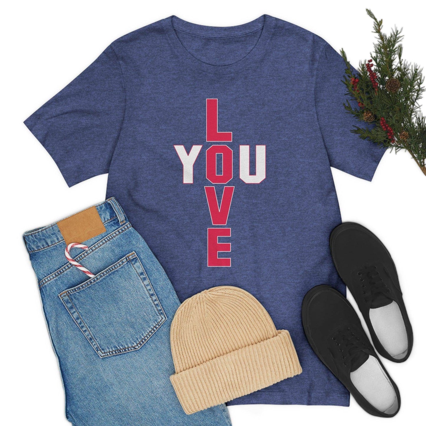 T-shape Love you Tee - Giftsmojo