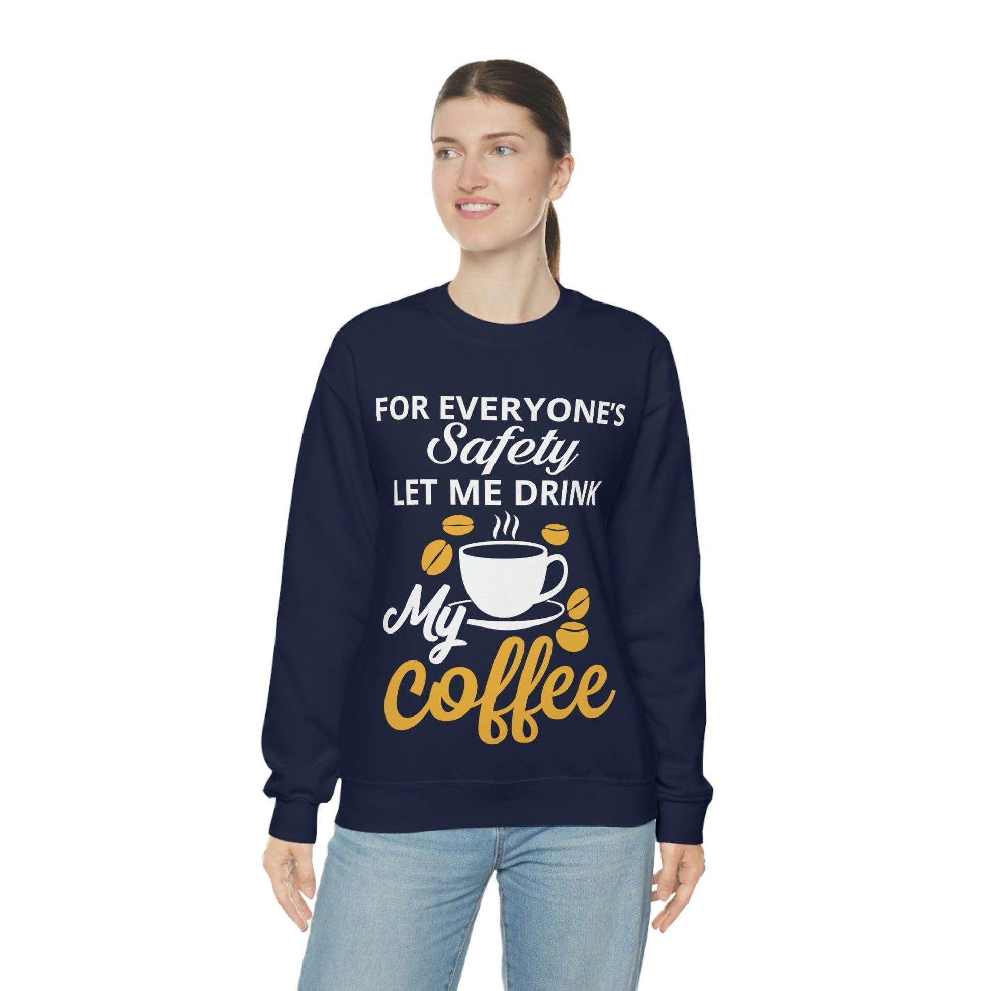 Coffee tee Unisex Heavy Blend™ Crewneck Sweatshirt - Giftsmojo