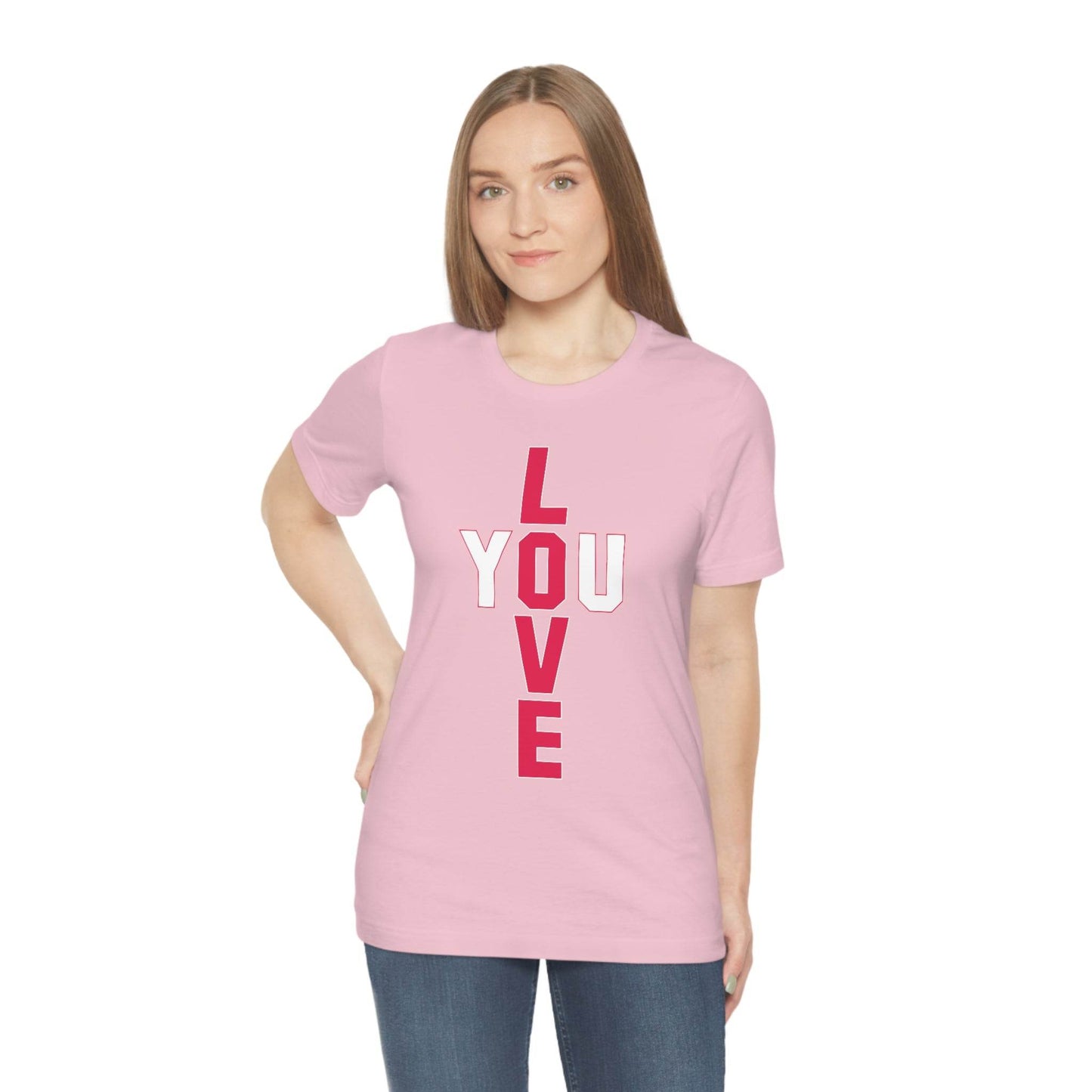 T-shape Love you Tee - Giftsmojo