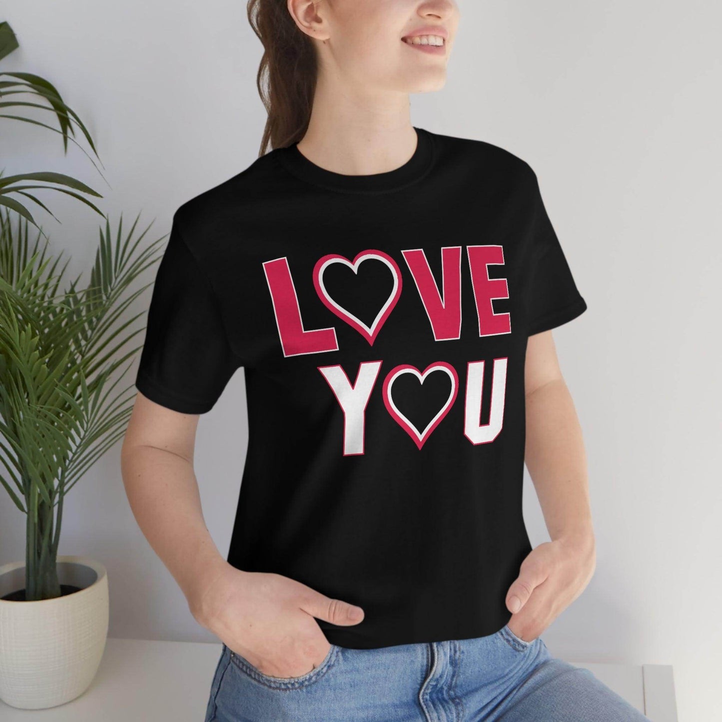 love you heart Tee - Giftsmojo