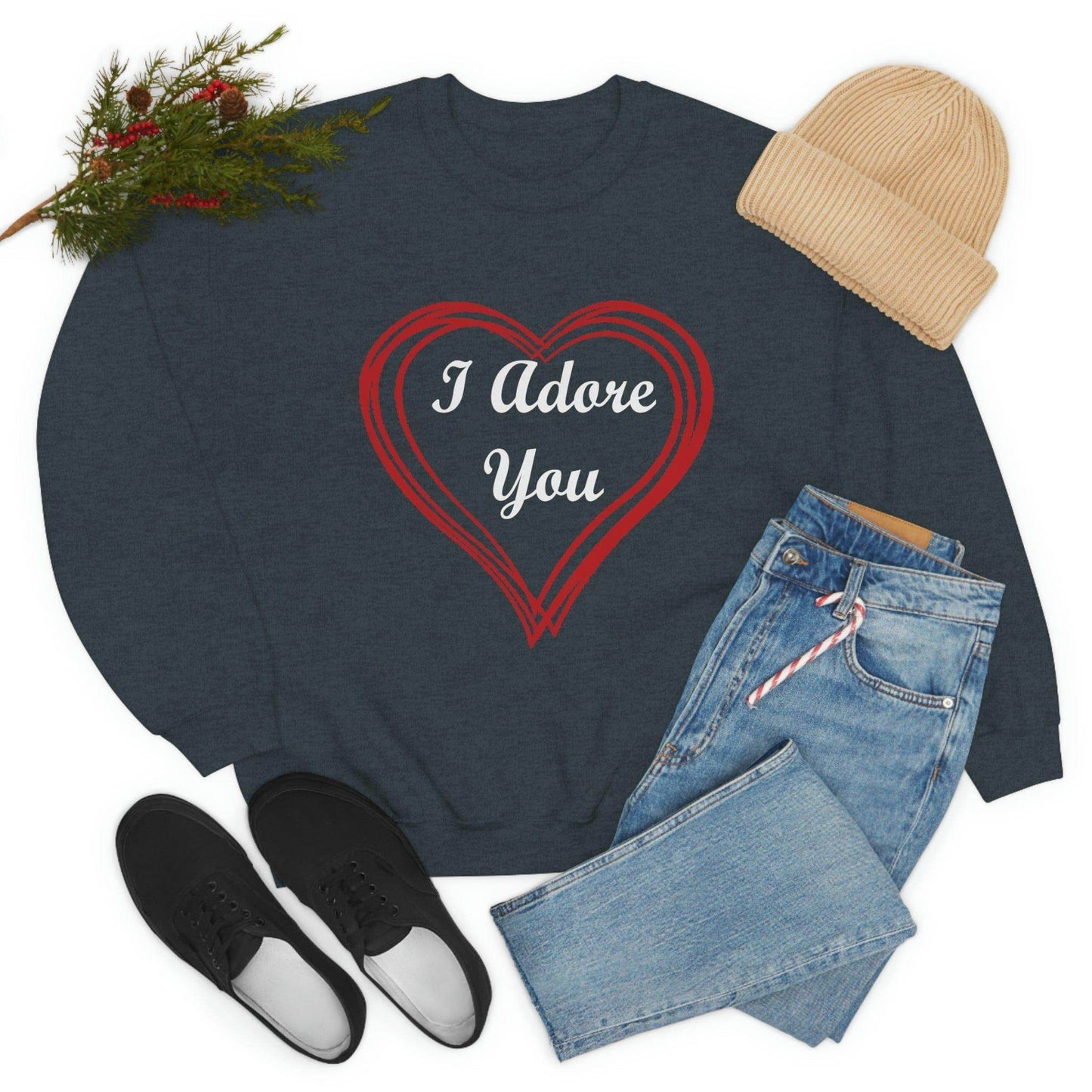 I Adore You Crewneck Sweatshirt - Giftsmojo