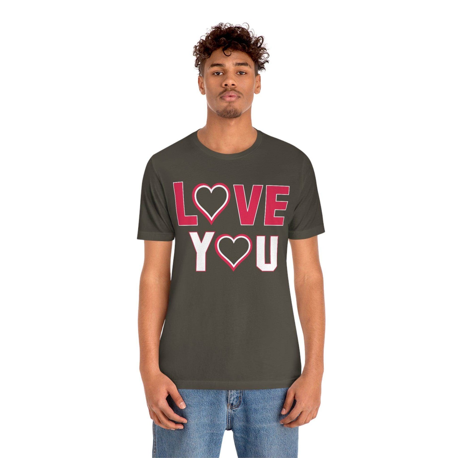love you heart Tee - Giftsmojo