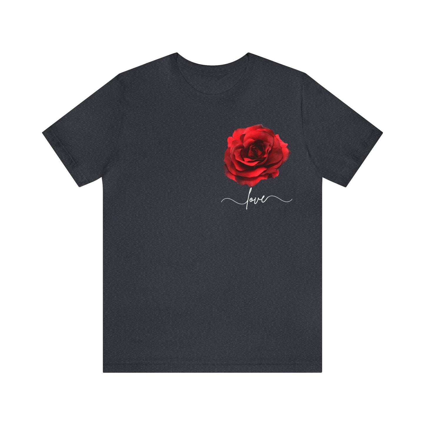 Love Rose Flower T-shirt for Women, Rose Graphic T-shirt, floral shirt, gift for her, love shirt - Giftsmojo