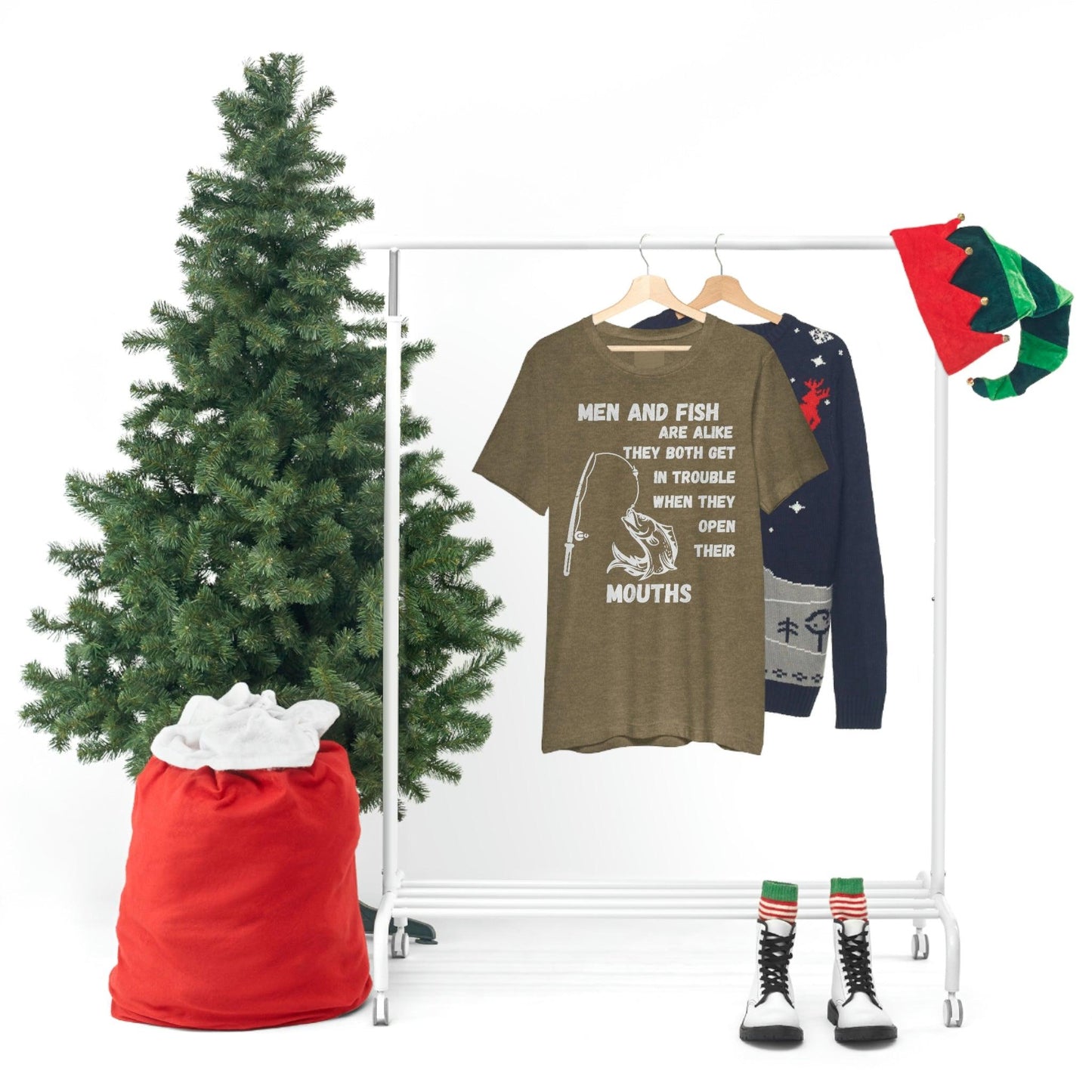 Men and Fish are Alike - Funny fishing shirt - Giftsmojo
