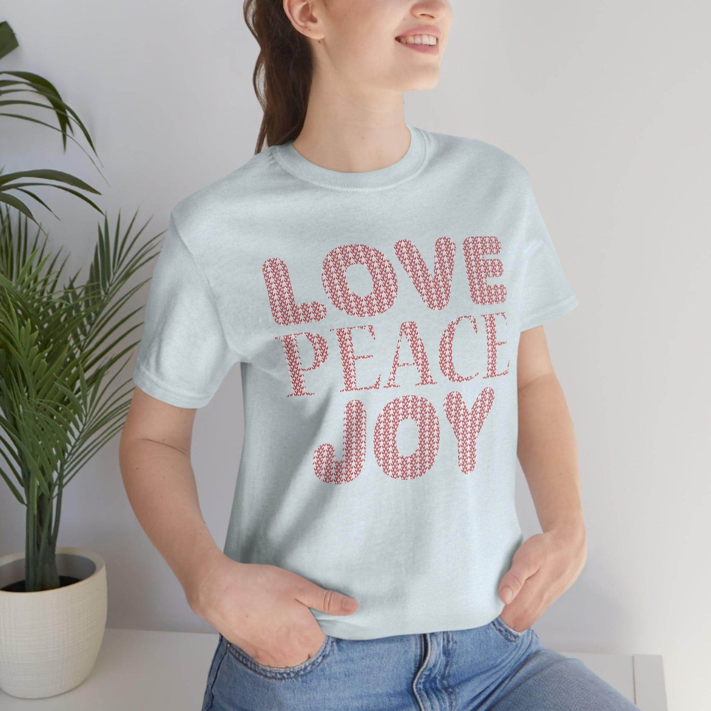 love peace joy Tee - Giftsmojo