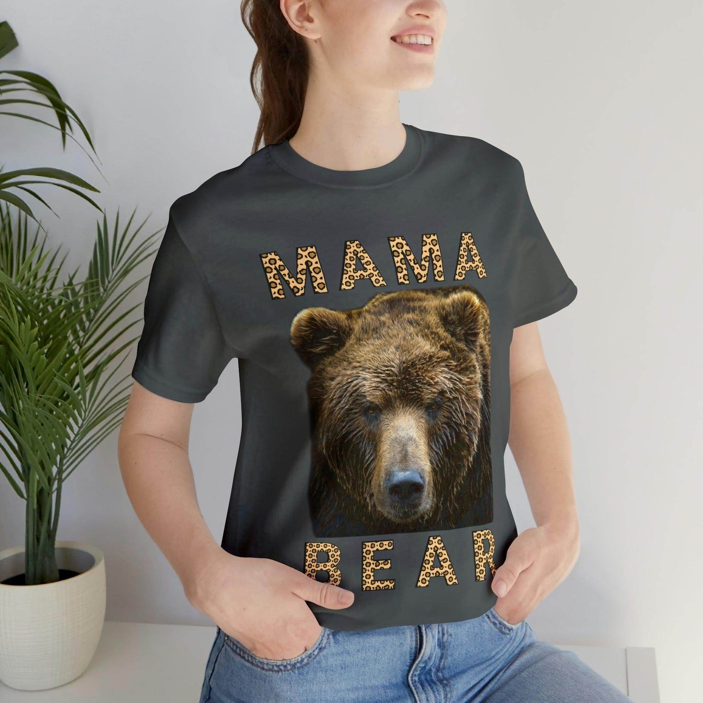 Mothers day shirt | Leopard Print Mama Bear Shirt | Mama Bear Tshirt, Funny mom shirt | best mom shirt | Momma Bear, Mama Bear Gift, Animal Nature Lover Shirt - Giftsmojo