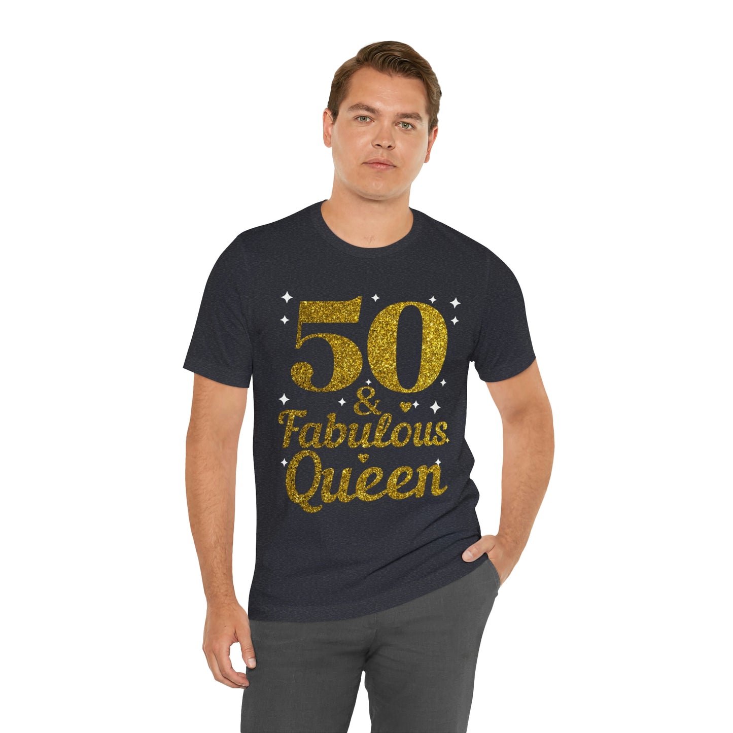 Funny 50th birthday shirt, 50th birthday Tshirt, 50 and fabulous Queen, birthday queen shirt, Gift for 50th birthday, Vintage shirt, birthday gift, birthday girl shirt, mom’s birthday gift, mom gift, wife gift,