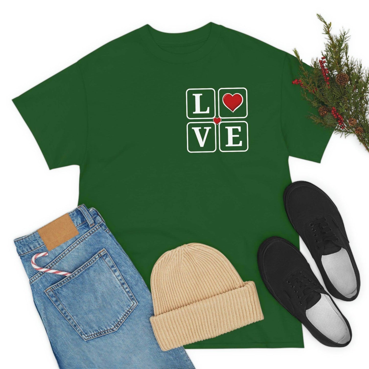 Love square Hearts T-shirt - Giftsmojo