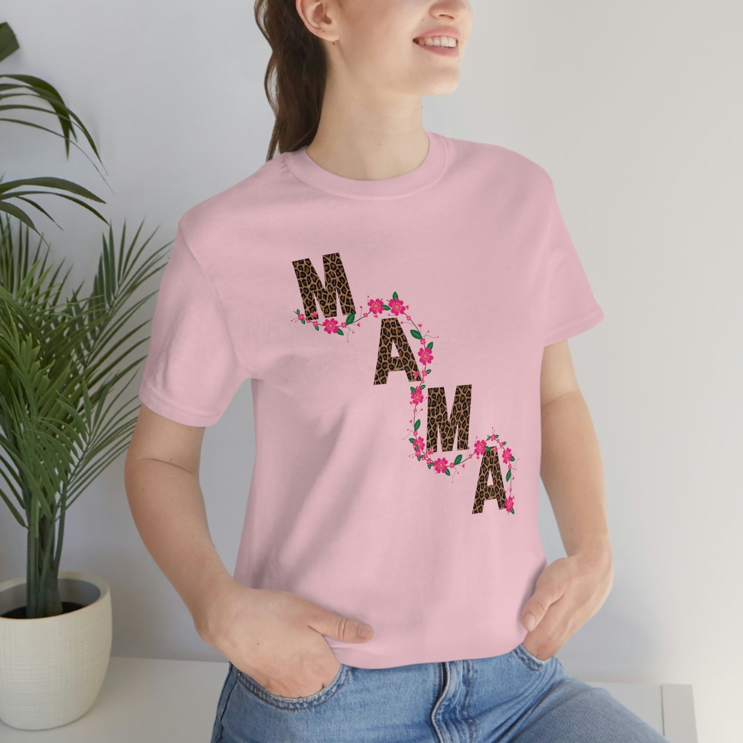 Leopard print Mama shirt Flower mama shirt - Leopard Mama Shirt mothers day shirt new mom shirt