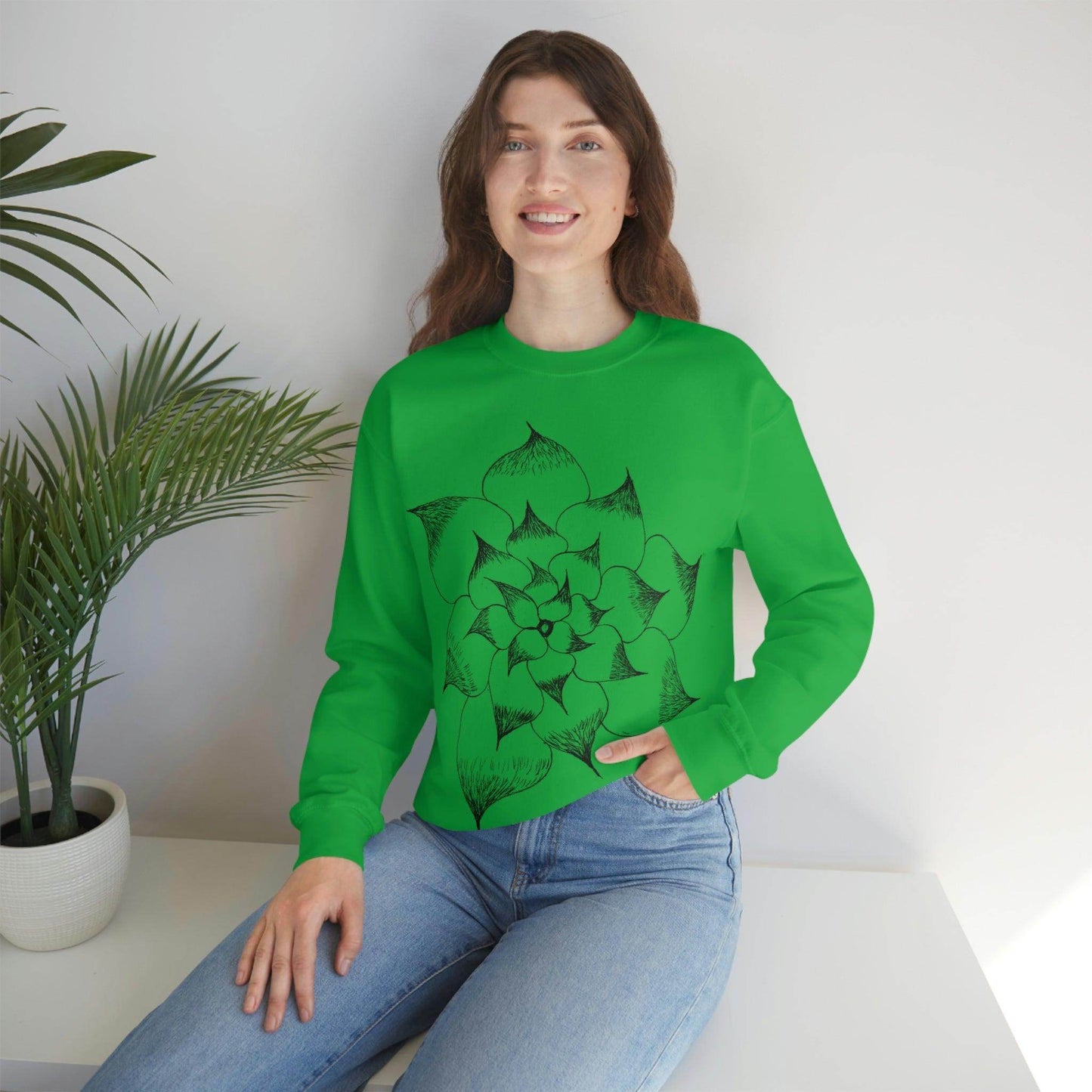 Flower Sweatshirt, floral sweatshirt flower shirt wildflower sweatshirt - Giftsmojo