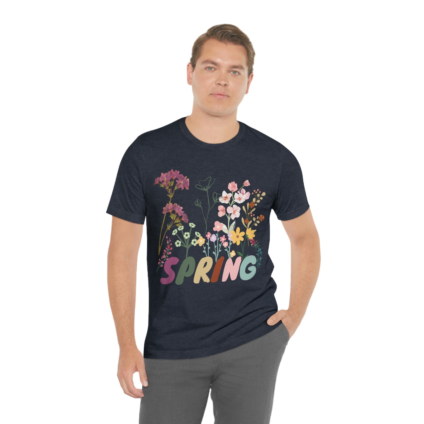 Spring Shirt, Flower T shirt, Vintage Botanical Shirt, Vintage T-shirt, Graphic Tshirt, Botanical Print, Vintage Flower Shirt, Wildflower,