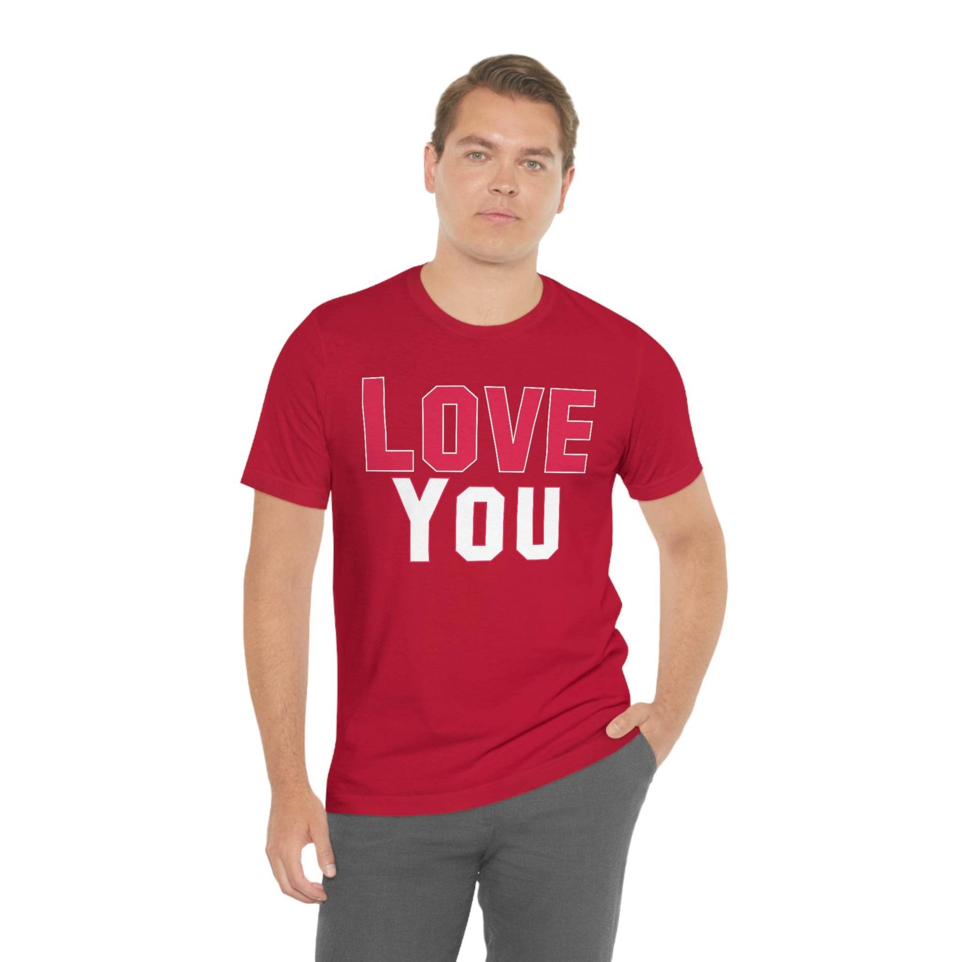 Love you T-shirt - Giftsmojo