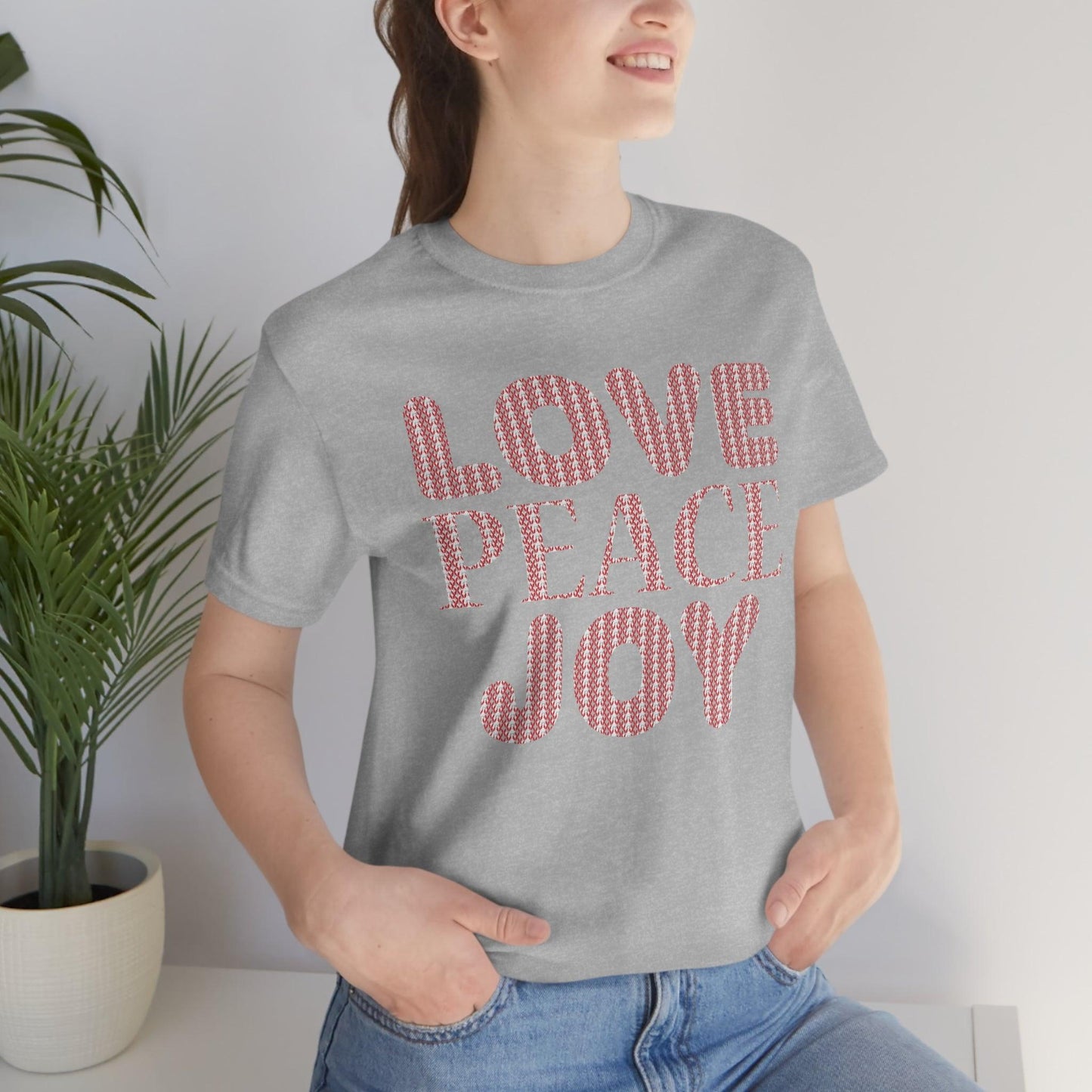 love peace joy Tee - Giftsmojo