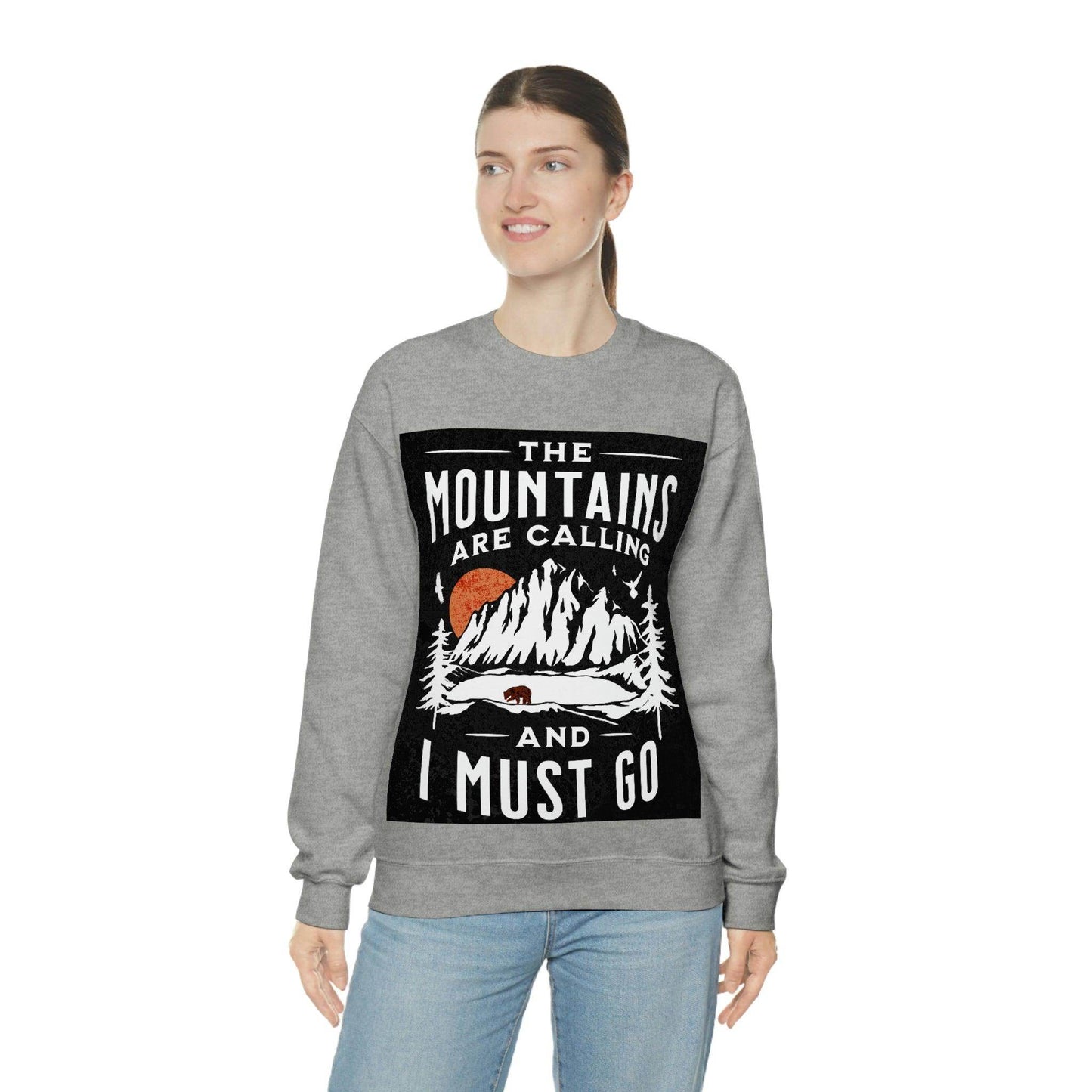 The Mountains are calling Crewneck Sweatshirt - Giftsmojo