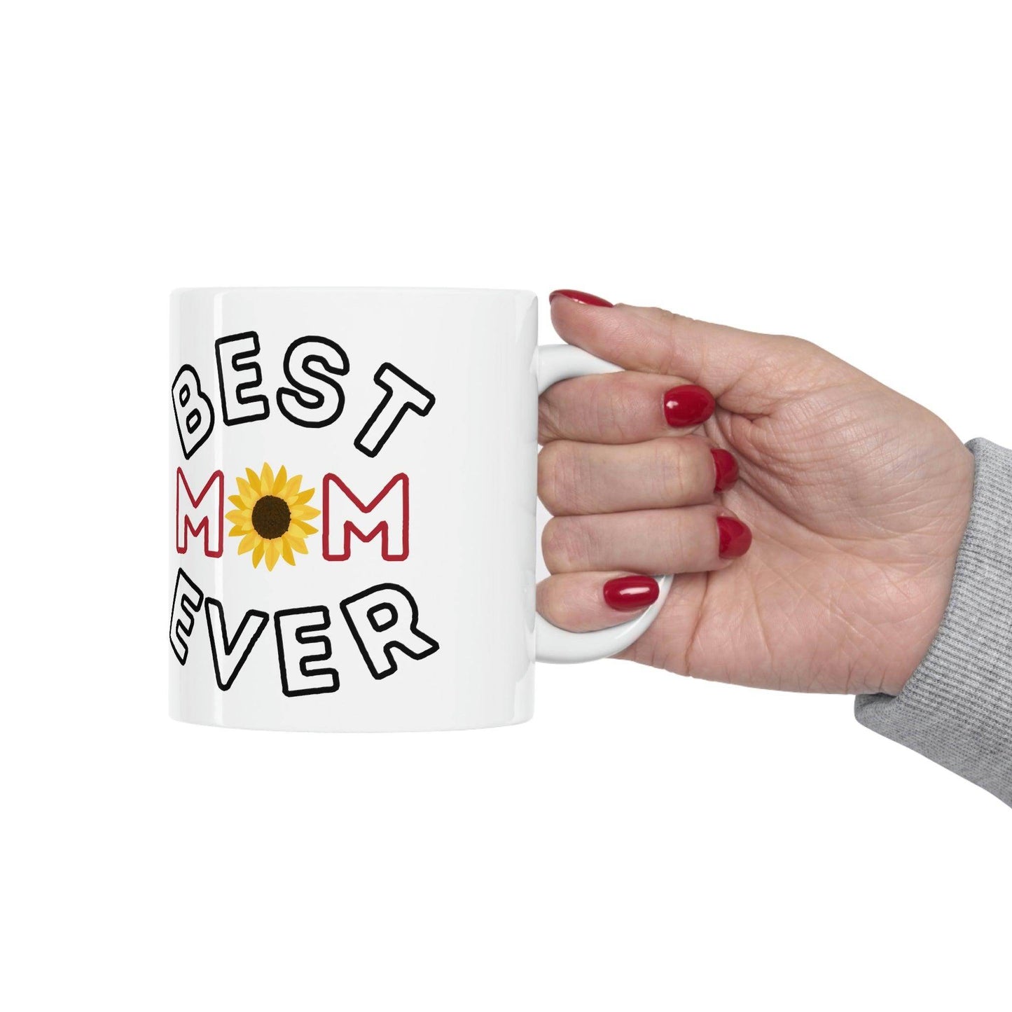 Best Mom Ever Mug, gift for mom on mothers day, Birthday gift for mom, gift for her, coffee mug for her, hot cocoa mug, gift for coffee lover - Giftsmojo