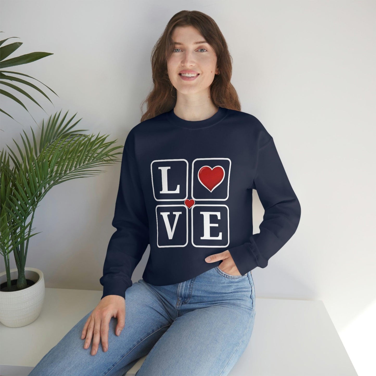 Love square Hearts Sweatshirt