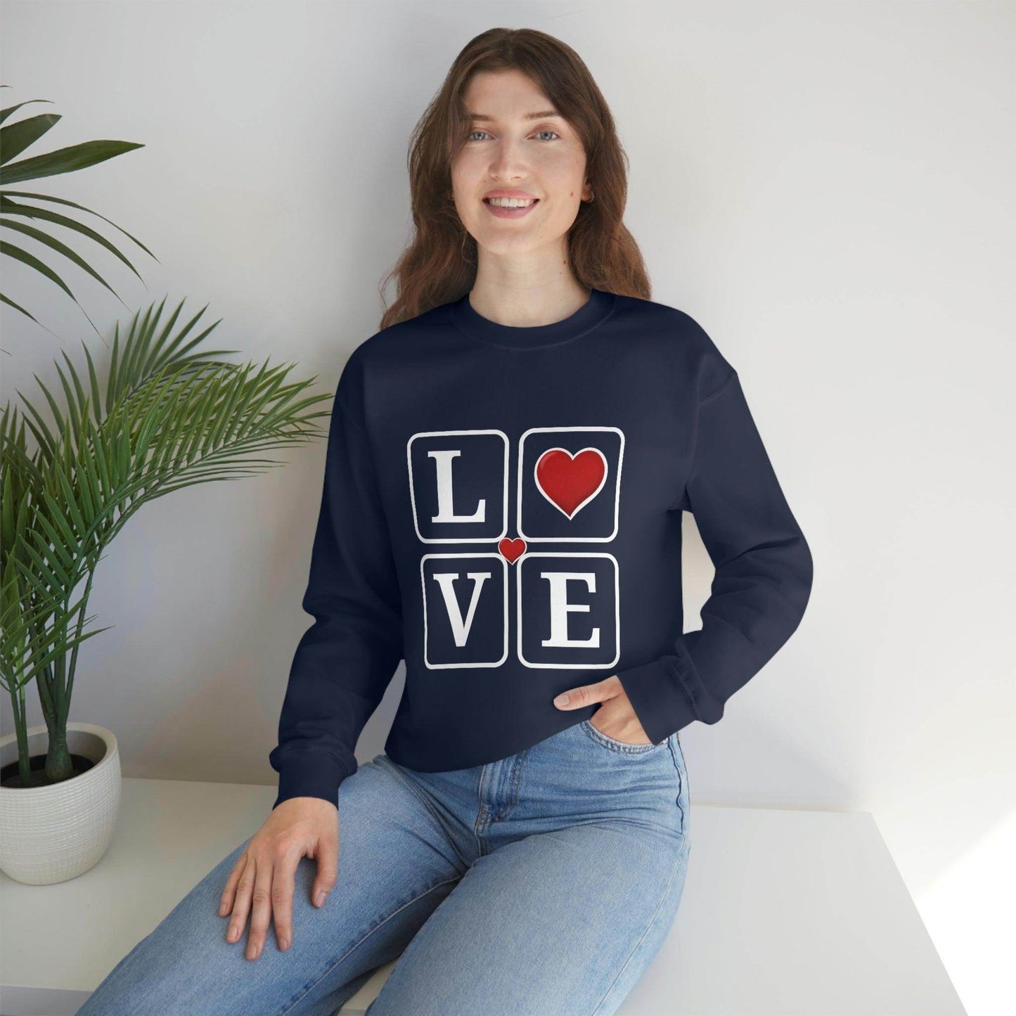 Love square Hearts Sweatshirt - Giftsmojo