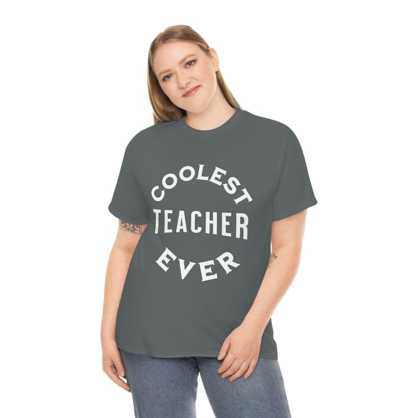 Coolest Teacher Ever Tee - cute teacher shirt - gift for teacher - Giftsmojo