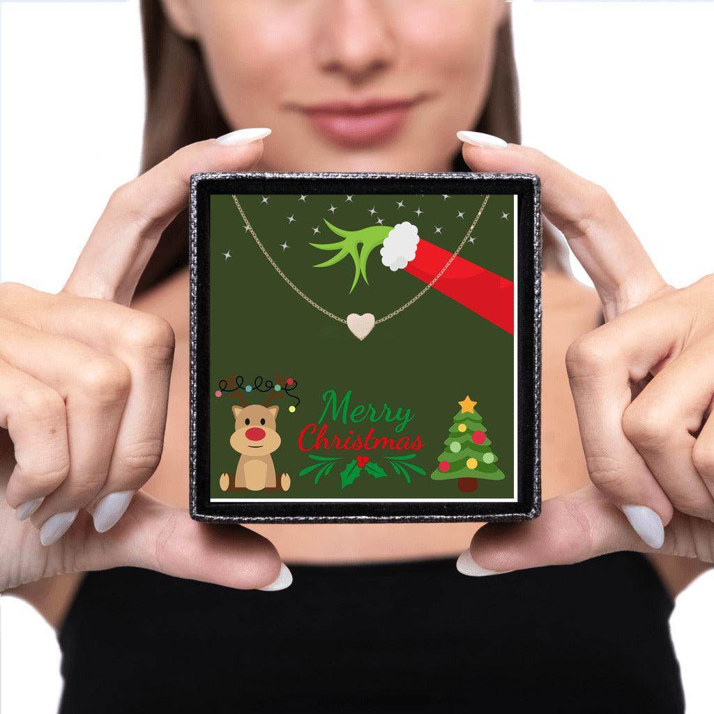 Kids Christmas Necklace - Heart Necklace for Kids - Giftsmojo