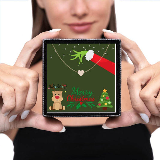 Kids Christmas Necklace - Heart Necklace for Kids - Giftsmojo