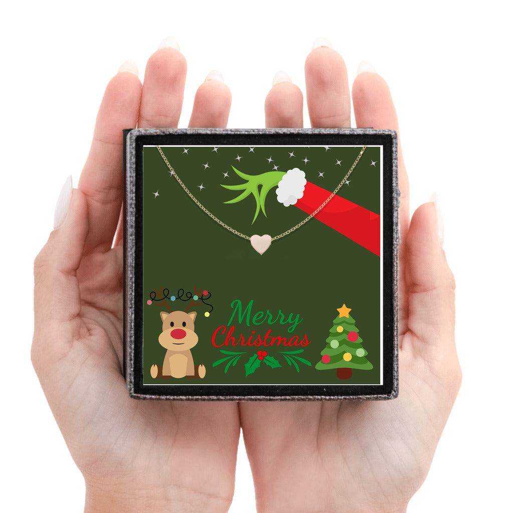 Kids Christmas Necklace - Heart Necklace for Kids - Giftsmojo