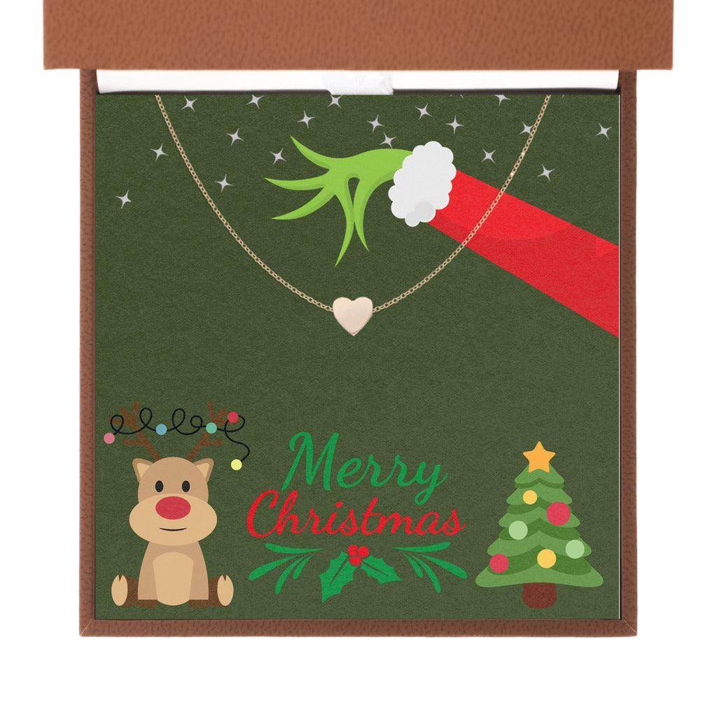 Kids Christmas Necklace - Heart Necklace for Kids - Giftsmojo